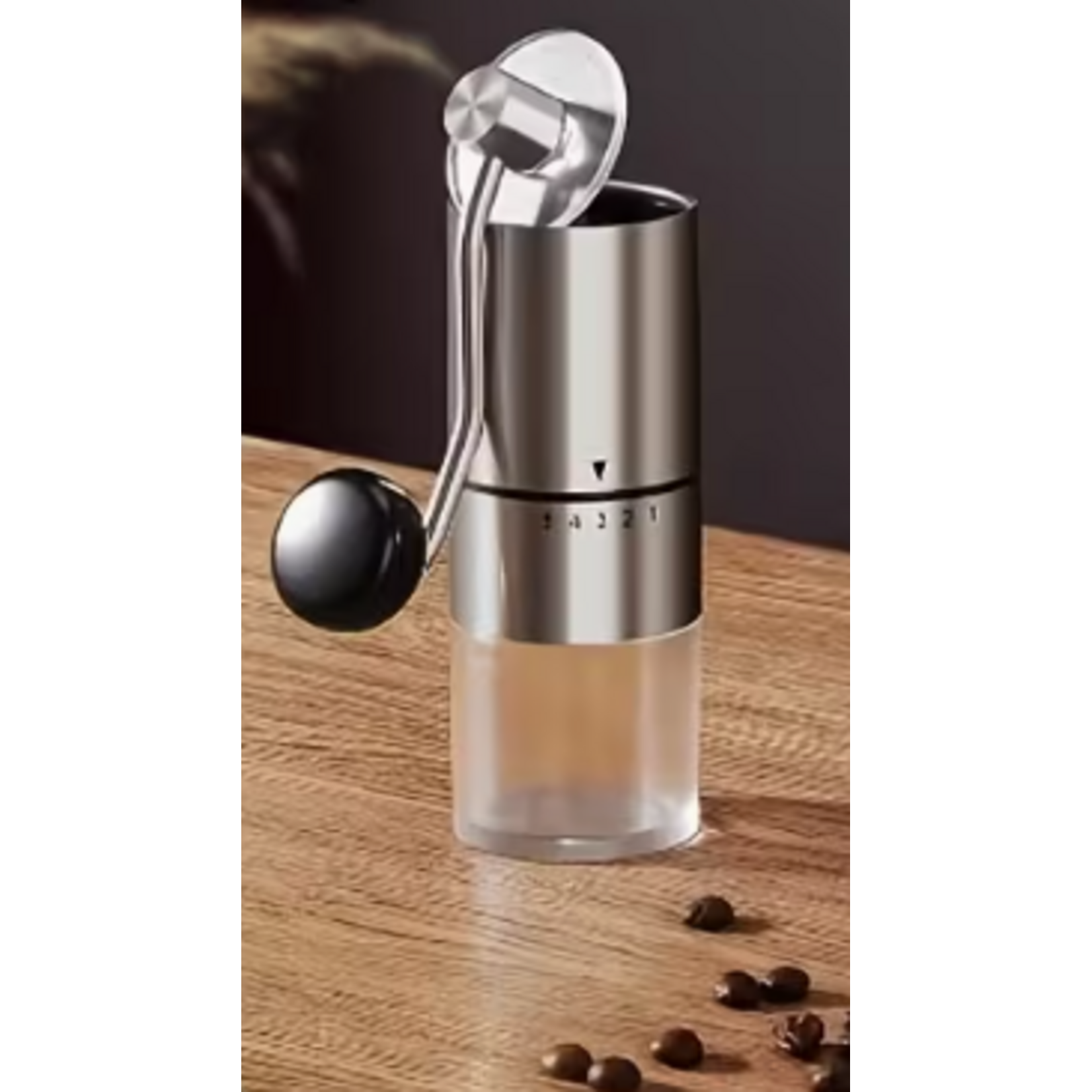 MMS - MOULIN A CAFE MANUEL 5 REGLAGES ARGENT