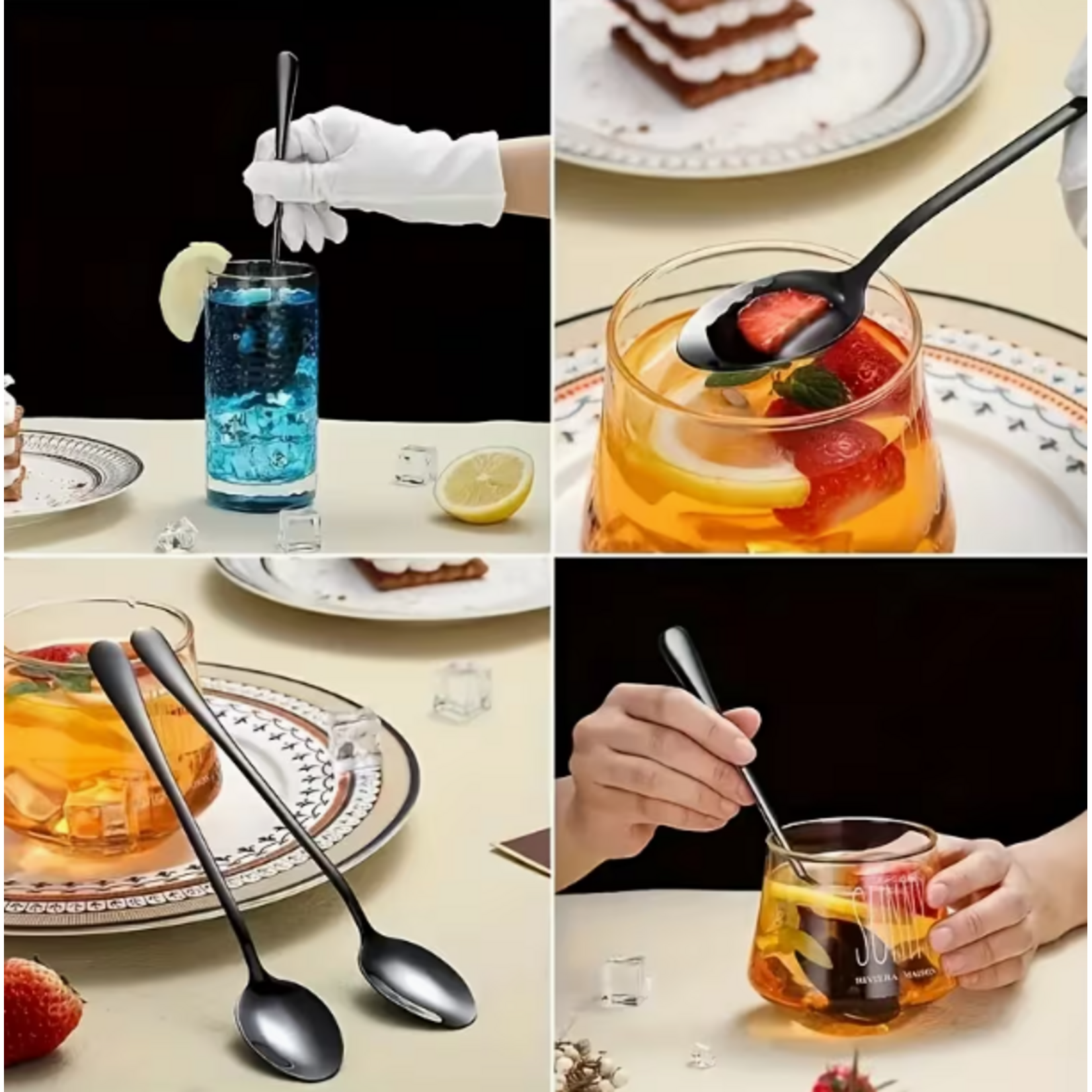 43466B - CUILLERE A LATTE NOIR