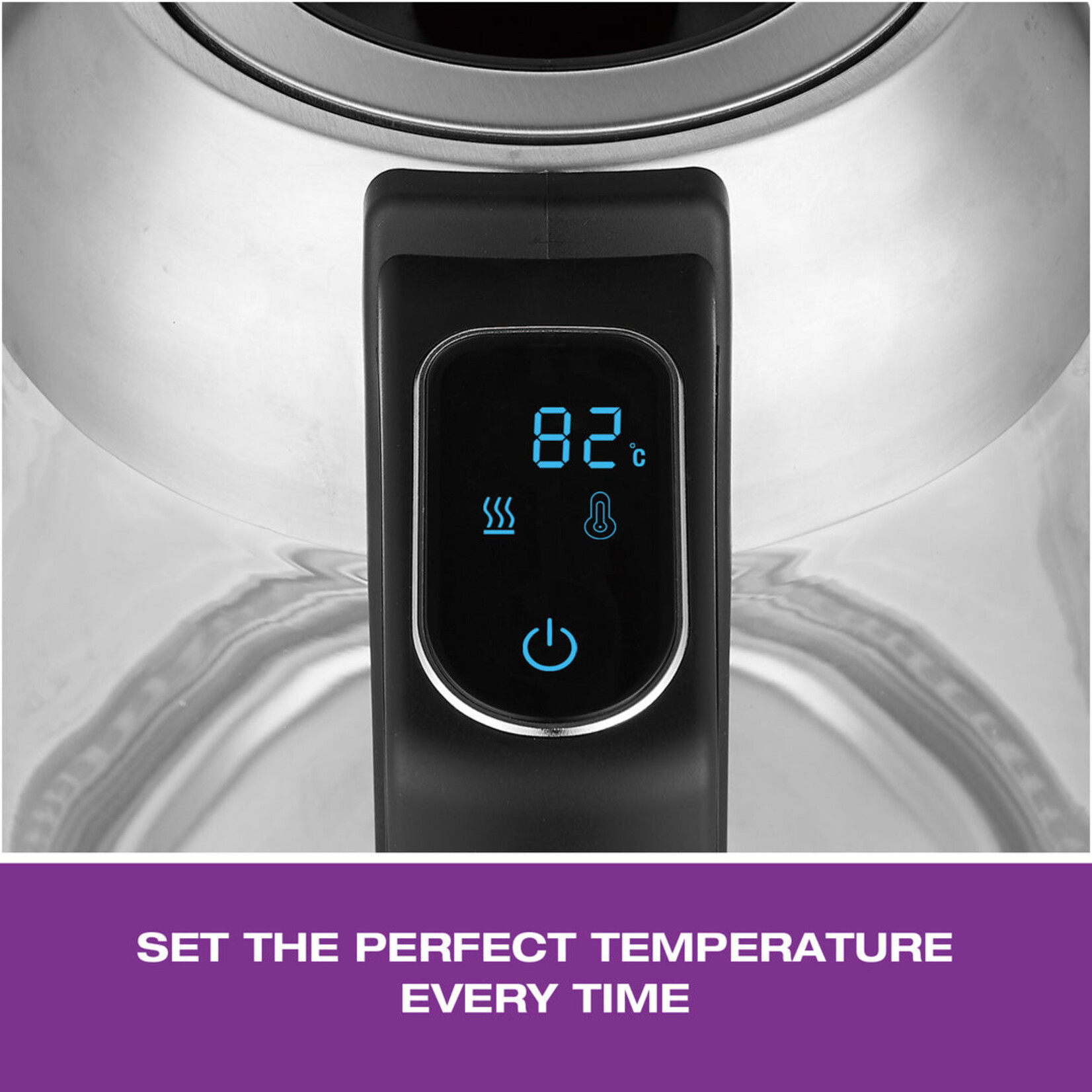 SALTON GK1758 - BOUILLOIRE EN VERRE 1.7L TEMP. AJUSTABLE PANIER A THE SALTON