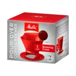MELITTA 640820 - CAFETIERE POUR-OVER EN PLASTIQUE ROUGE  MELITTA