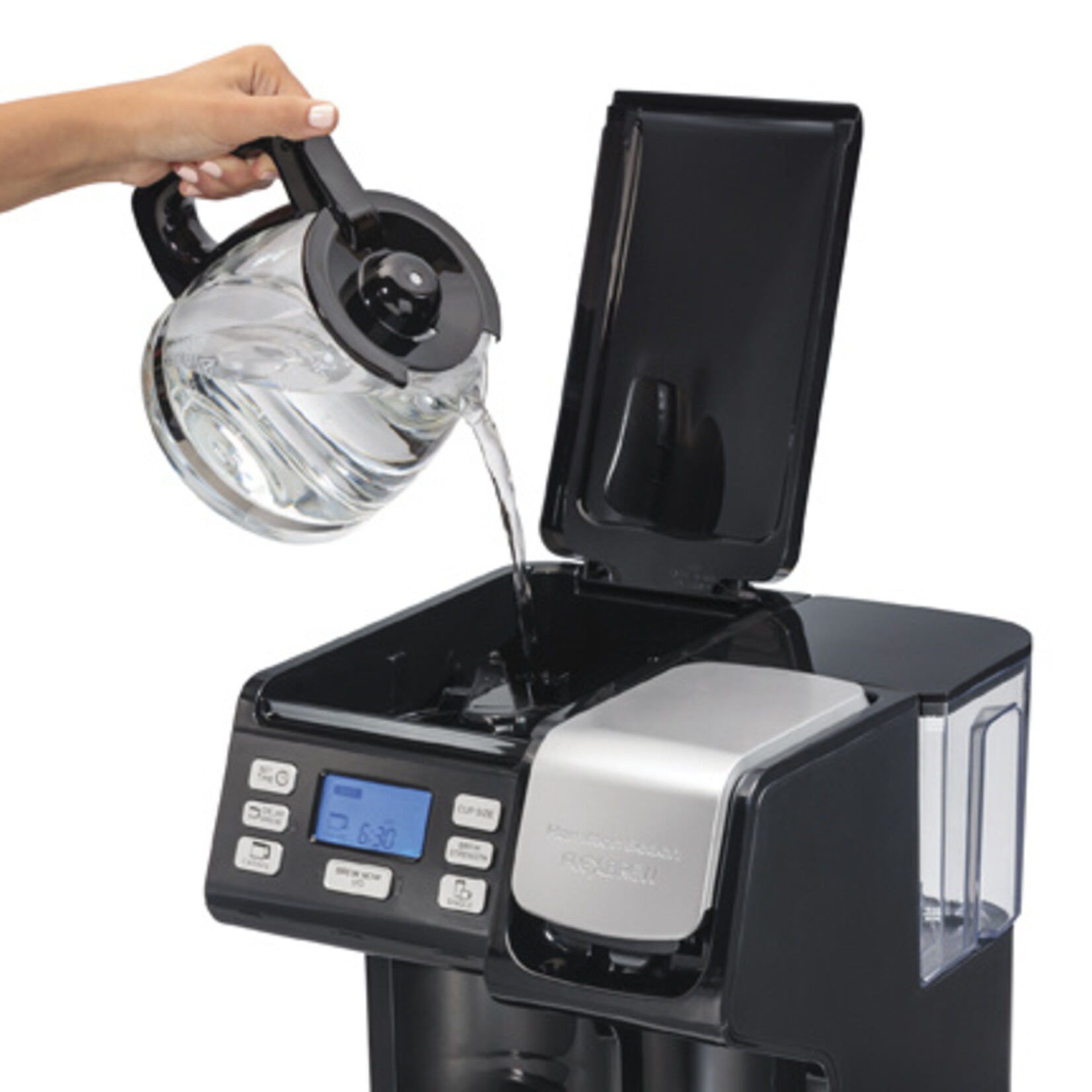 HAMILTON BEACH 49902C - CAFETIERE FILTRE ET A CAPSULE NOIRE HAMILTON BEACH