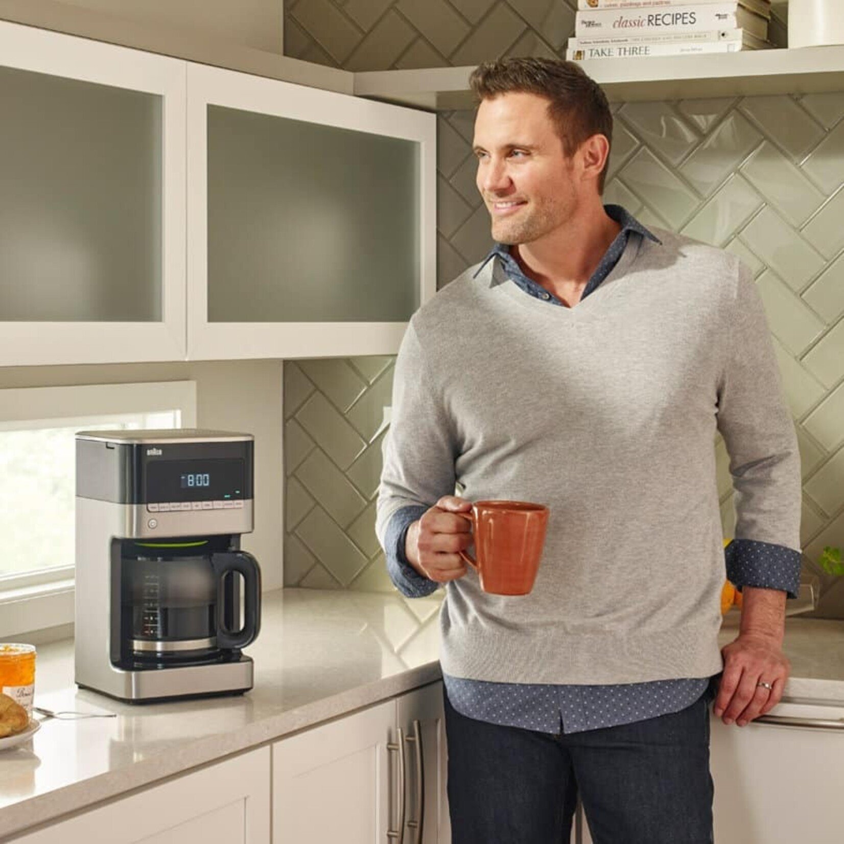 BRAUN KF7150BK - CAFETIERE FILTRE EN ACIER INOXYDABLE ET NOIRE 12 TASSES BRAUN