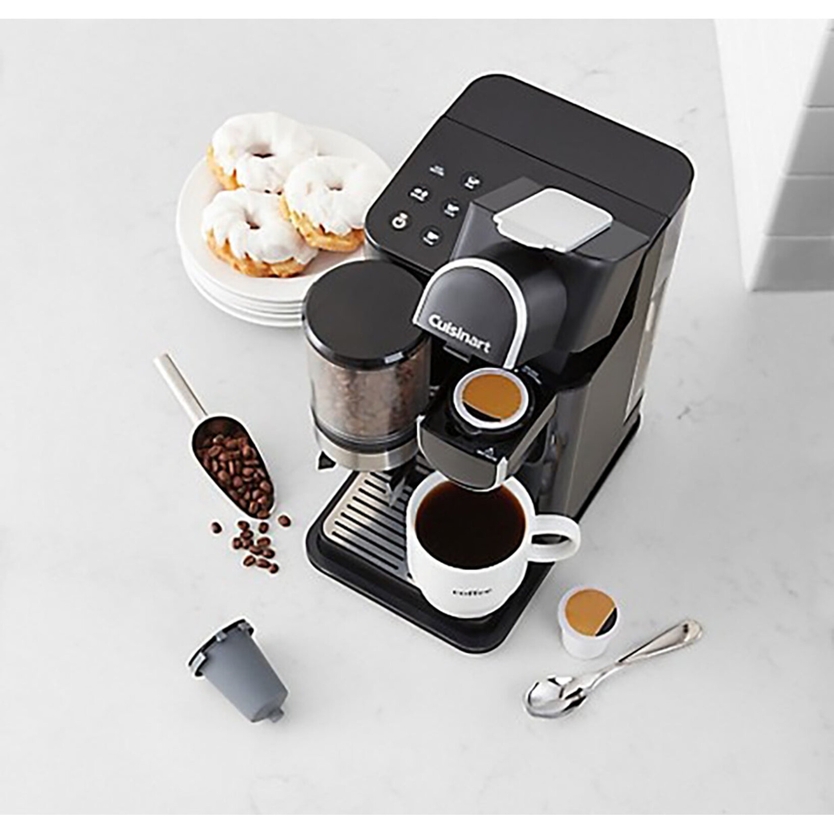 CUISINART DGB-2C - CAFETIERE A CAPSULE ET A MOULIN CONIQUE NOIRE CUISINART