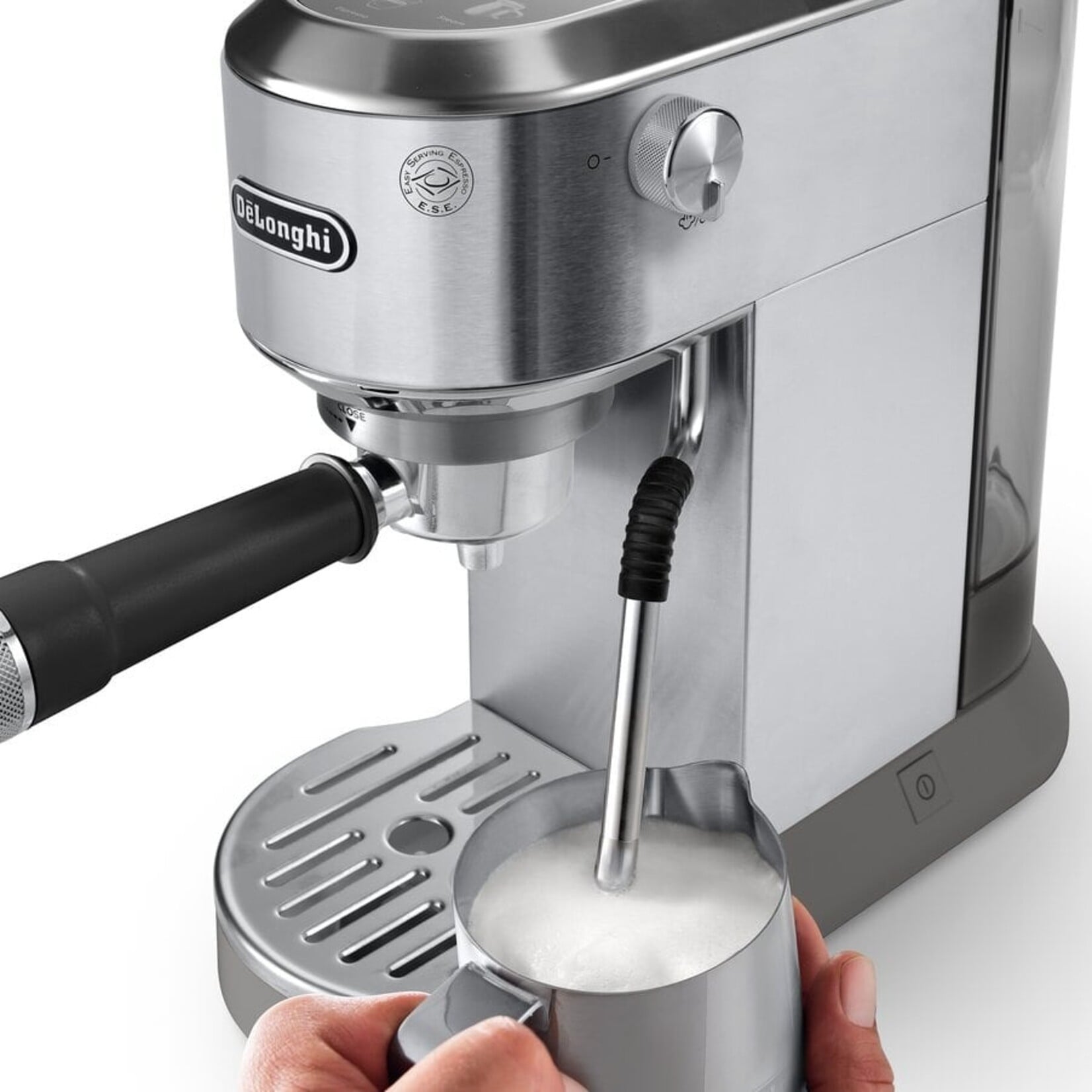 DELONGHI EC890M - MACHINE A ESPRESSO MANUELLE DEDICA DUO EN ACIER INOXYDABLE DELONGHI