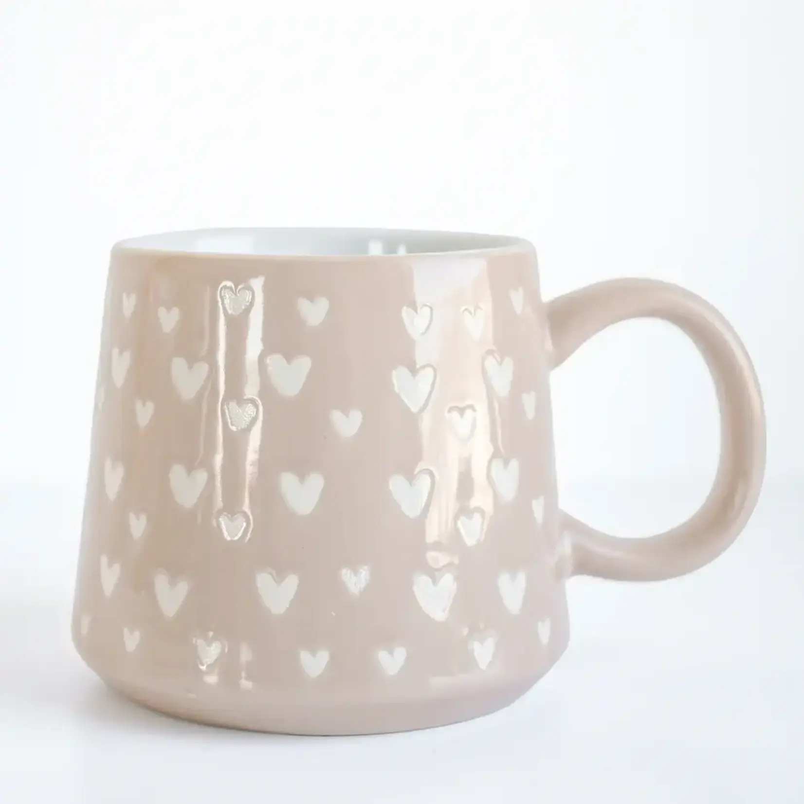 STONEWARE HW05539 - TASSE INDIVIDUELLE ROSE AVEC COEUR 385ml STONEWARE