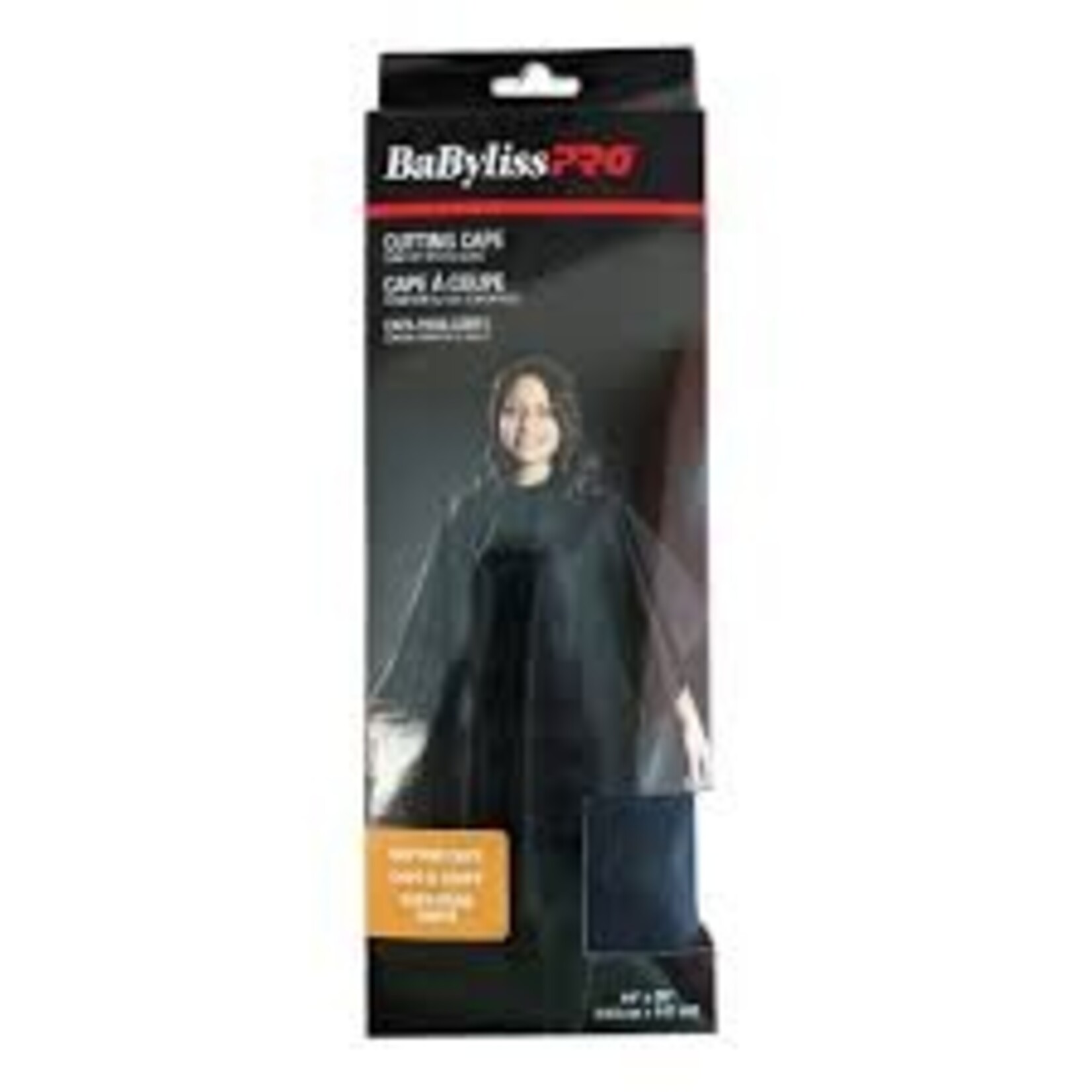 BABYLISS PRO BES360BKUCC - CAPE A COUPE NOIR (44''x58'') BABYLISS