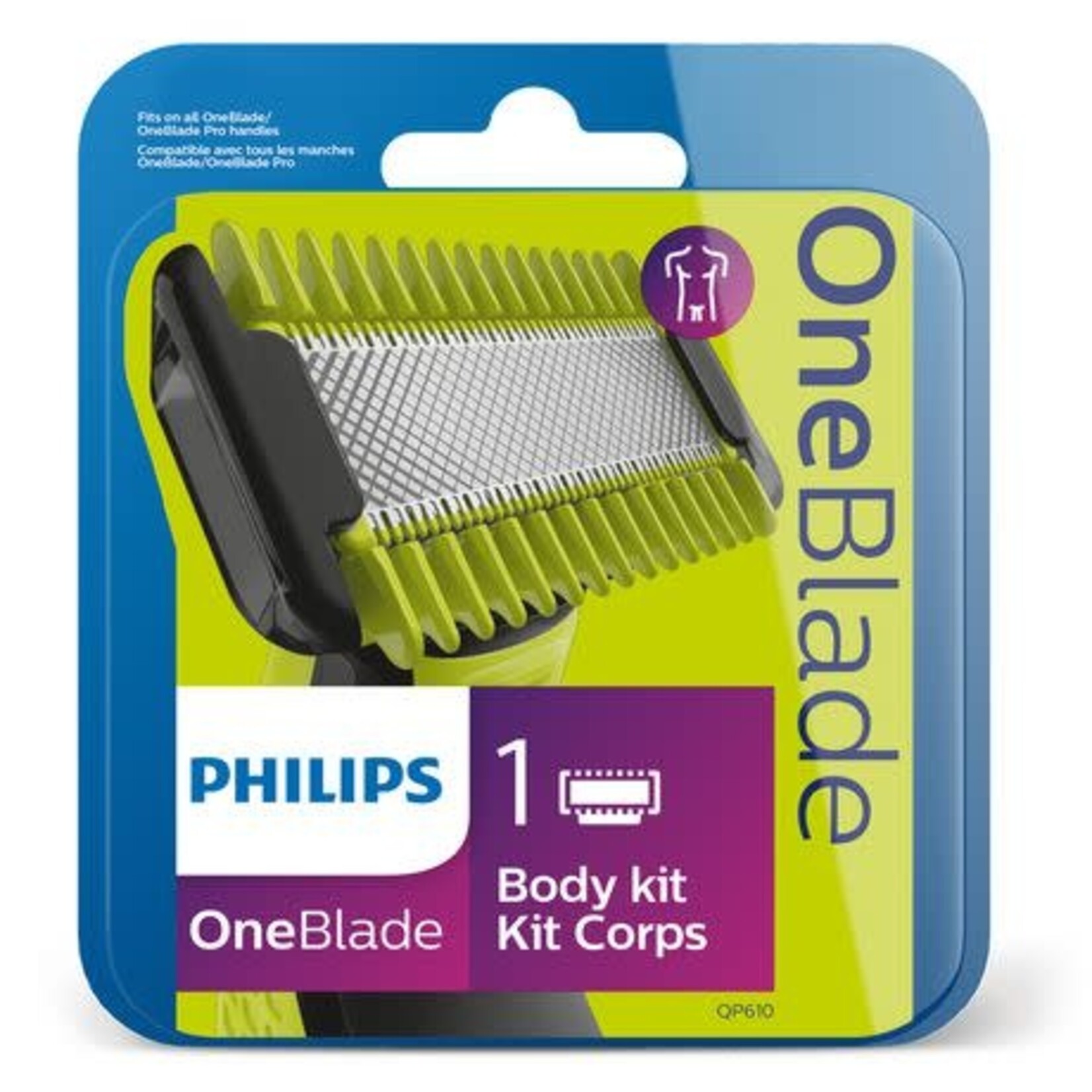 PHILIPS QP610/50 - 1 LAME POUR LE CORPS POUR RASOIR ELECTRIQUE ONE BLADE PHILIPS ND