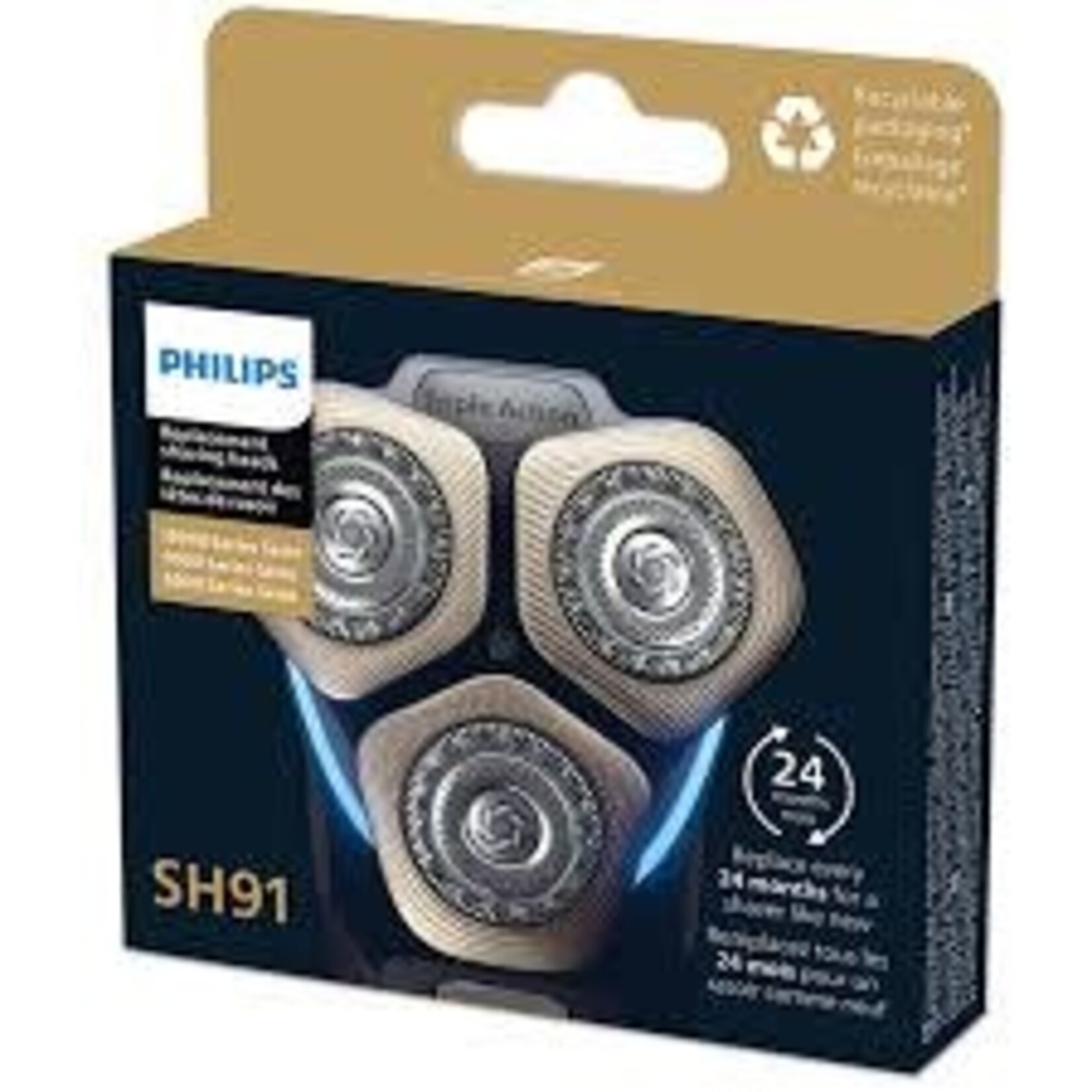 PHILIPS SH91/53 - GRILLE ET COUTEAU POUR RASOIR ELECTRIQUE PHILIPS