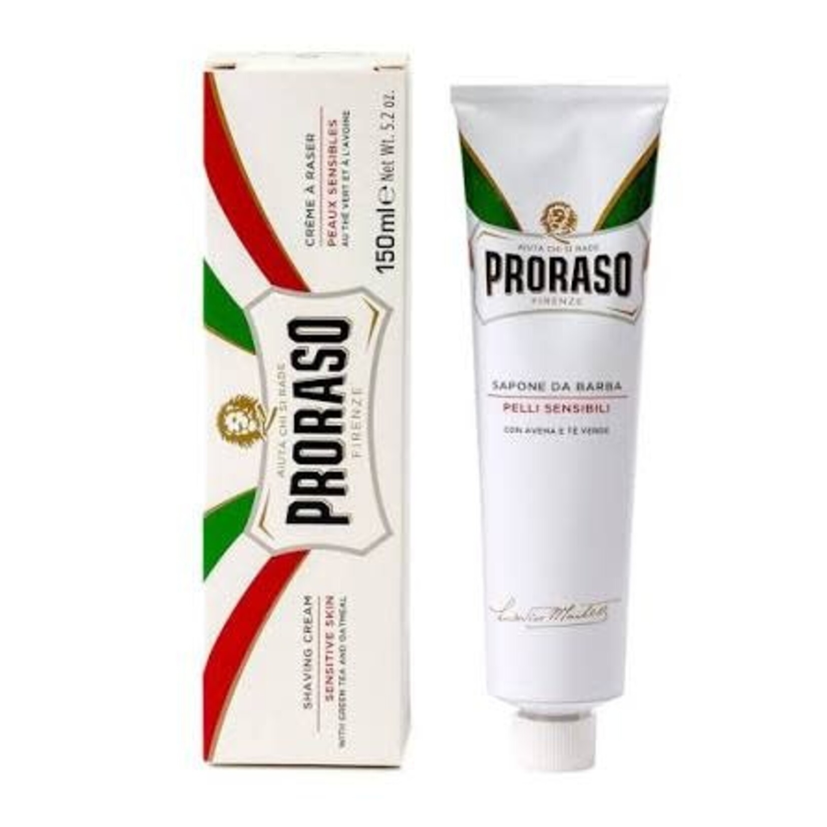 PRORASO P123 - CREME DE RASAGE THE VERT 150ml PRORASO