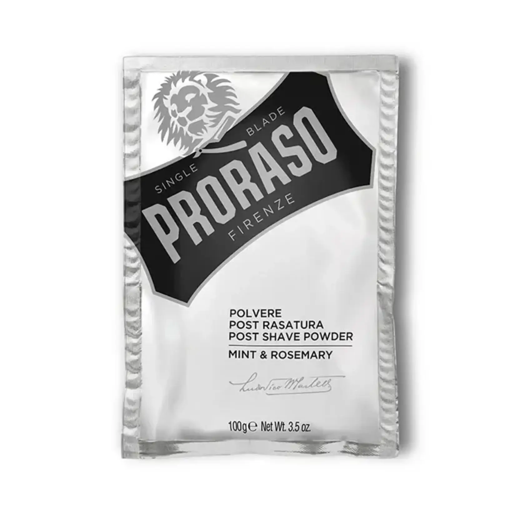 PRORASO P800 - POUDRE APRES RASAGE MENTHE ET ROMARIN 100g PRORASO