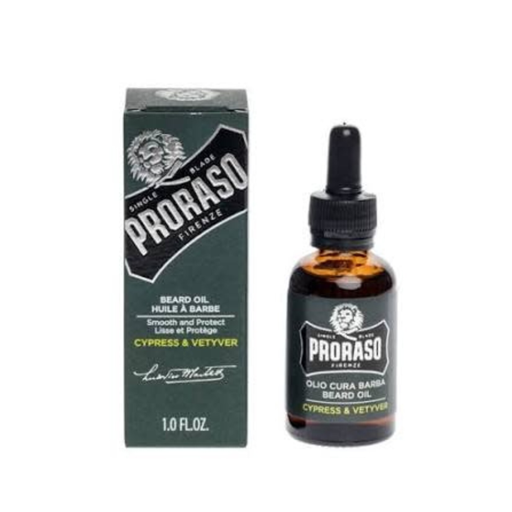 PRORASO P742 - HUILE A BARBE CYPRESS ET VETYVER 30ml PRORASO