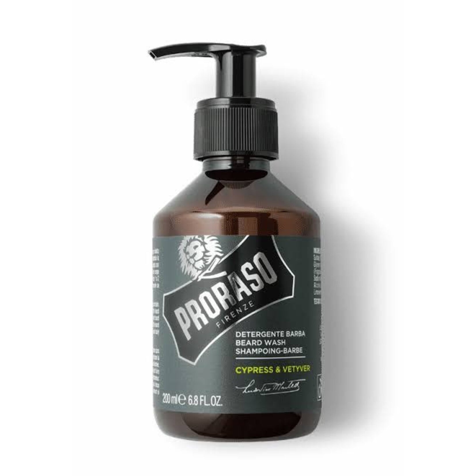 PRORASO P752 - SHAMPOING A BARBE CYPRESS ET VETYVER 200ml PRORASO