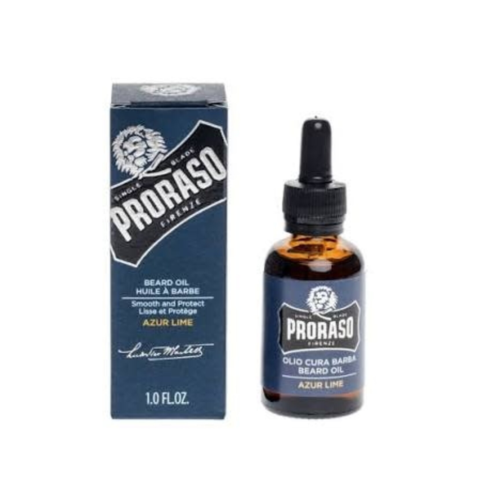 PRORASO P741  - HUILE A BARBE AZUR LIME 30ml PRORASO