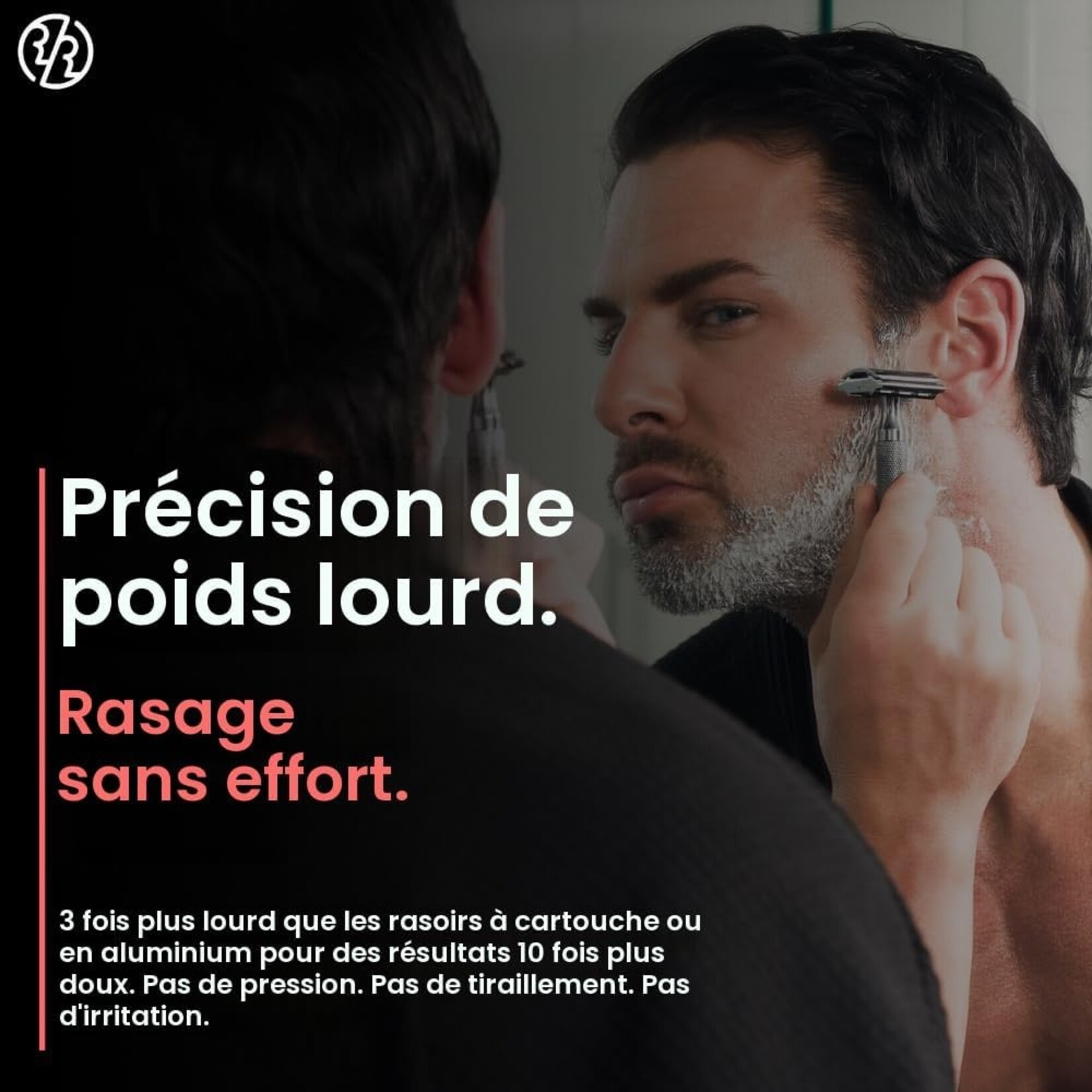 ROCKWELL RAZORS RR-960408 - RASOIR DE SURETE 6C CHROME BLANC ROCKWELL RAZORS