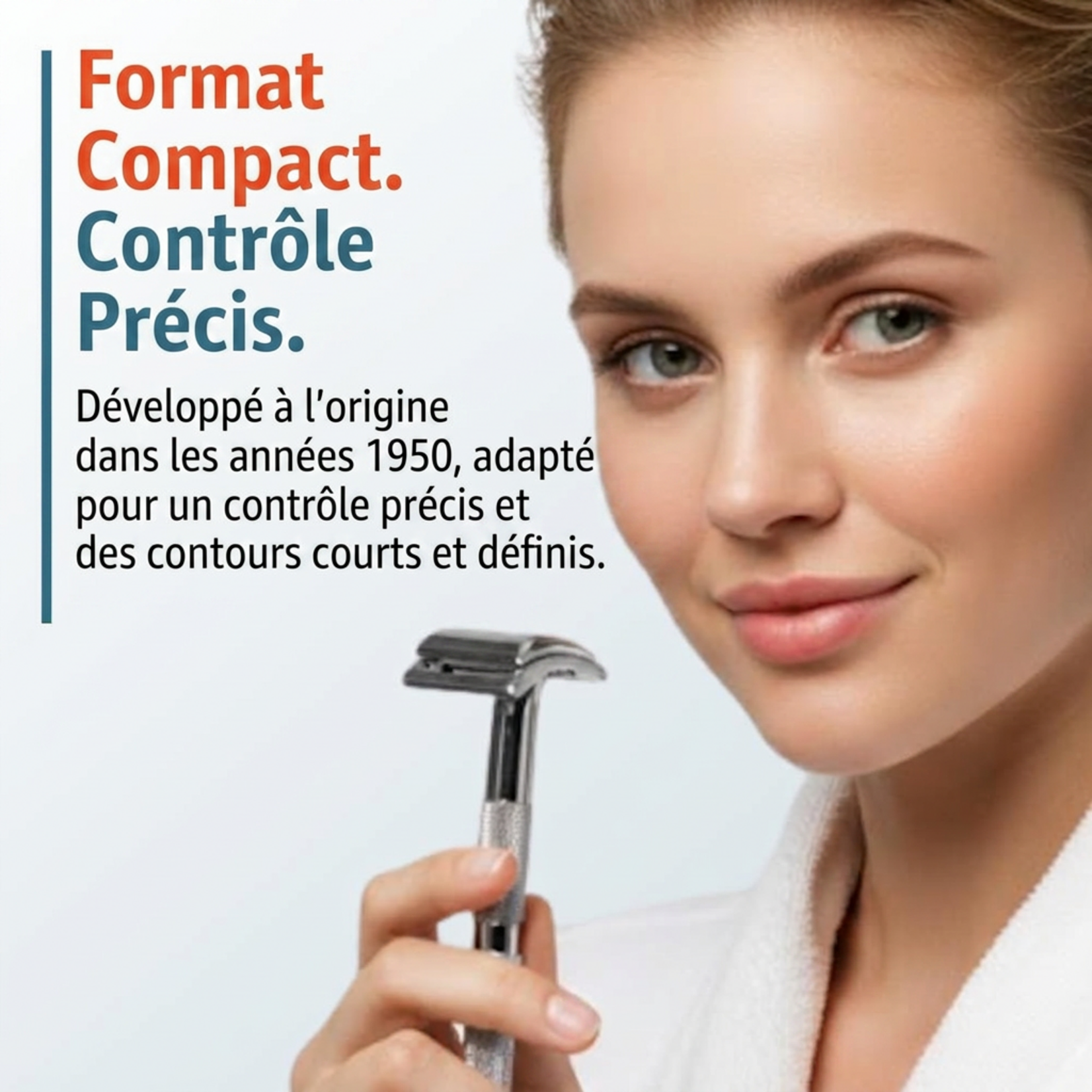 MERKUR MK-907 - RASOIR DE SURETE DE PRECISION CHROME MERKUR