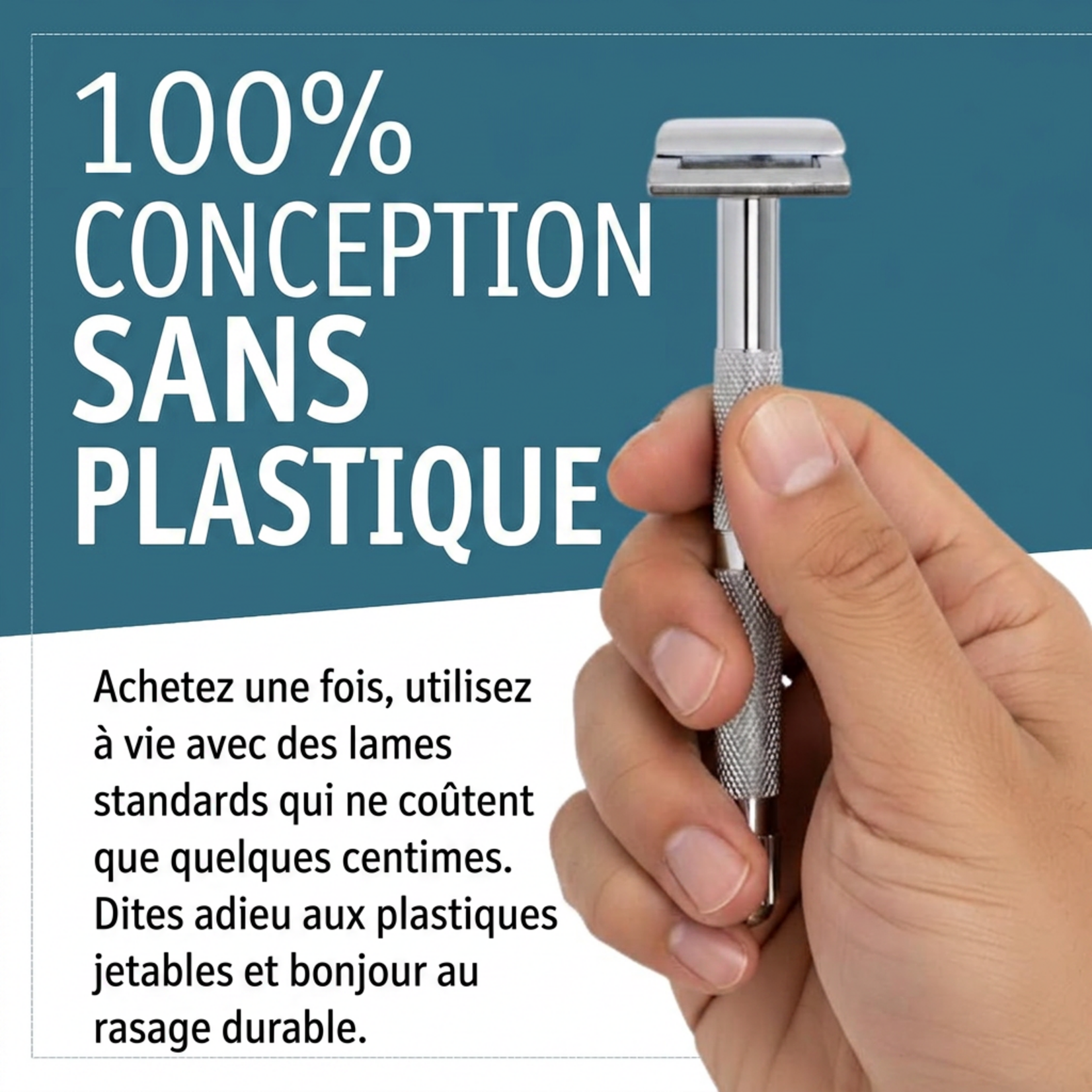 MERKUR MK-907 - RASOIR DE SURETE DE PRECISION CHROME MERKUR