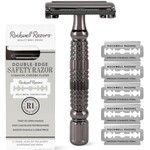 ROCKWELL RAZORS RR-770354 - RASOIR DE SURETE PAPILLON R1 CHROME NOIR BROSSE ROCKWELL RAZORS