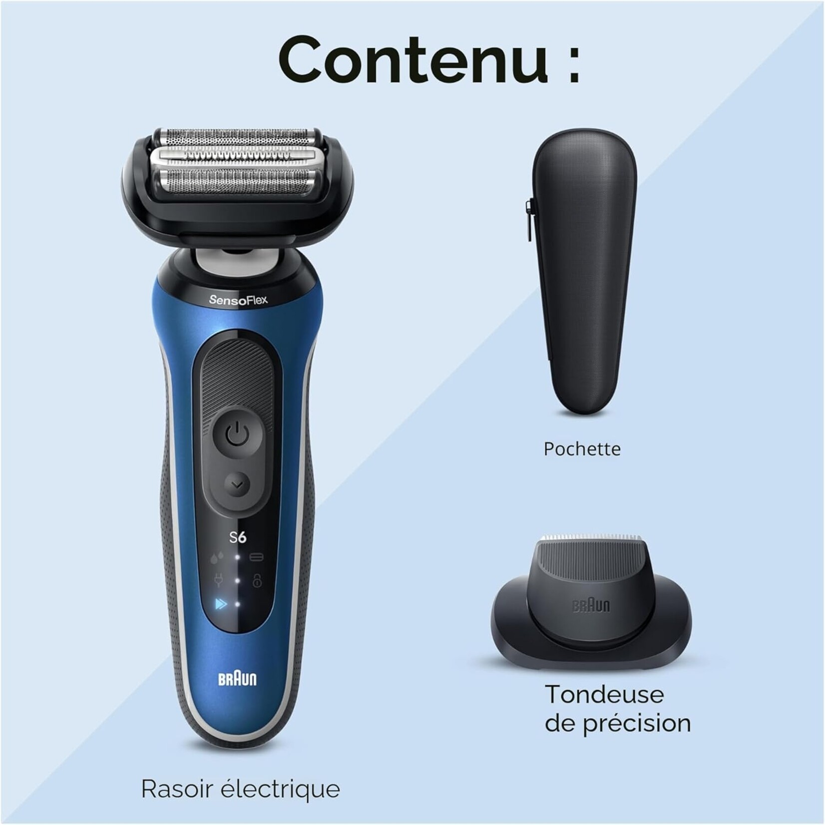 BRAUN 6120S - RASOIR ELECTRIQUE SERIES 6 BRAUN