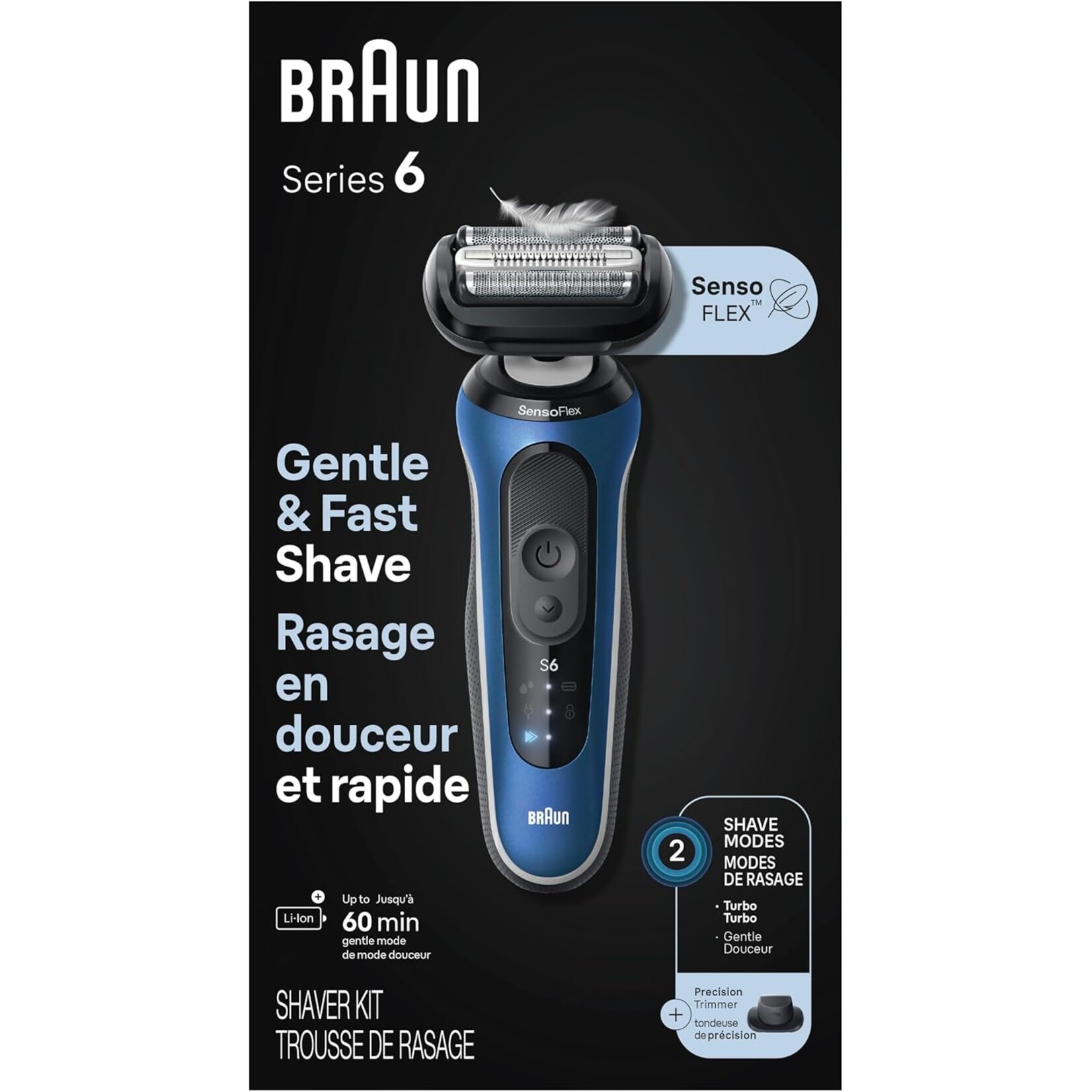 BRAUN 6120S - RASOIR ELECTRIQUE SERIES 6 BRAUN