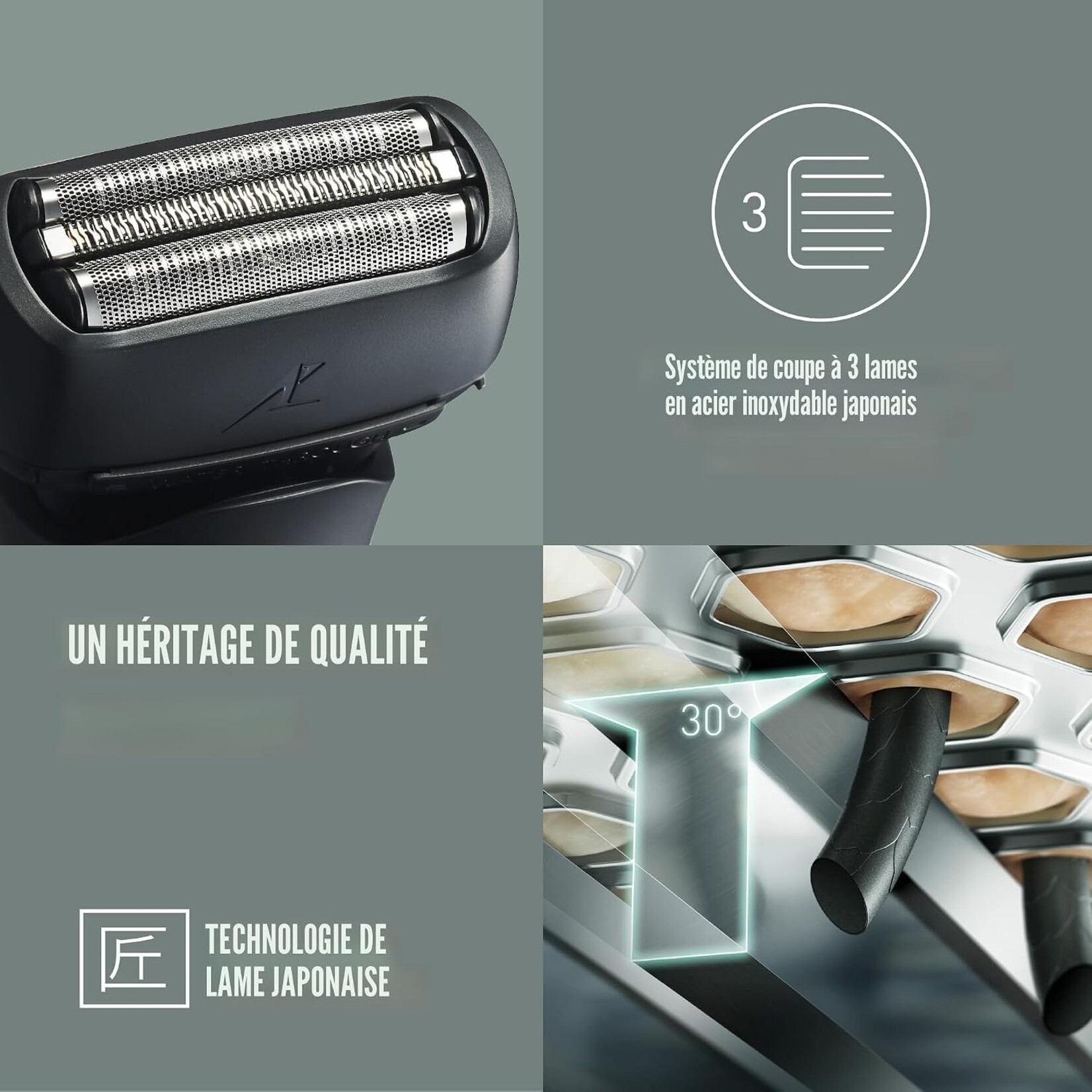 PANASONIC ESLT2BK - RASOIR ELECTRIQUE 3 LAMES PANASONIC
