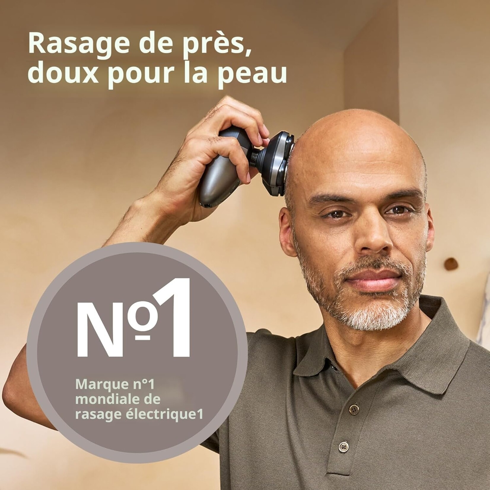 PHILIPS HS7980/28 - RASOIR DE TETE ELECTRIQUE SERIES 7000 AVEC BASE DE NETTOYAGE PHILIPS