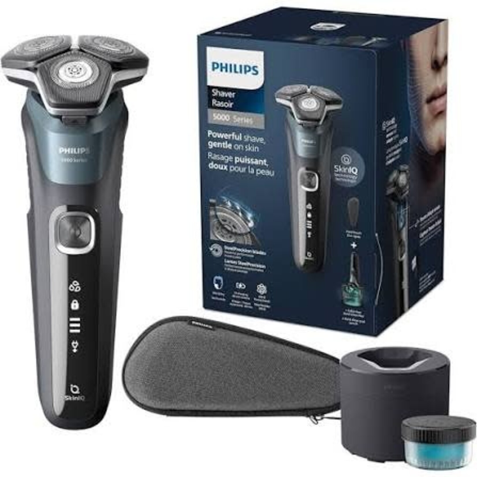 PHILIPS S5882/50 - RASOIR ELECTRIQUE SERIES 5000 AVEC BASE DE NETTOYAGE PHILIPS