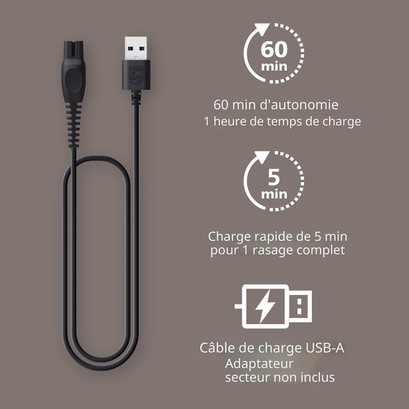 PHILIPS HS5980/28 - RASOIR DE TETE ELECTRIQUE SERIES 5000 PHILIPS