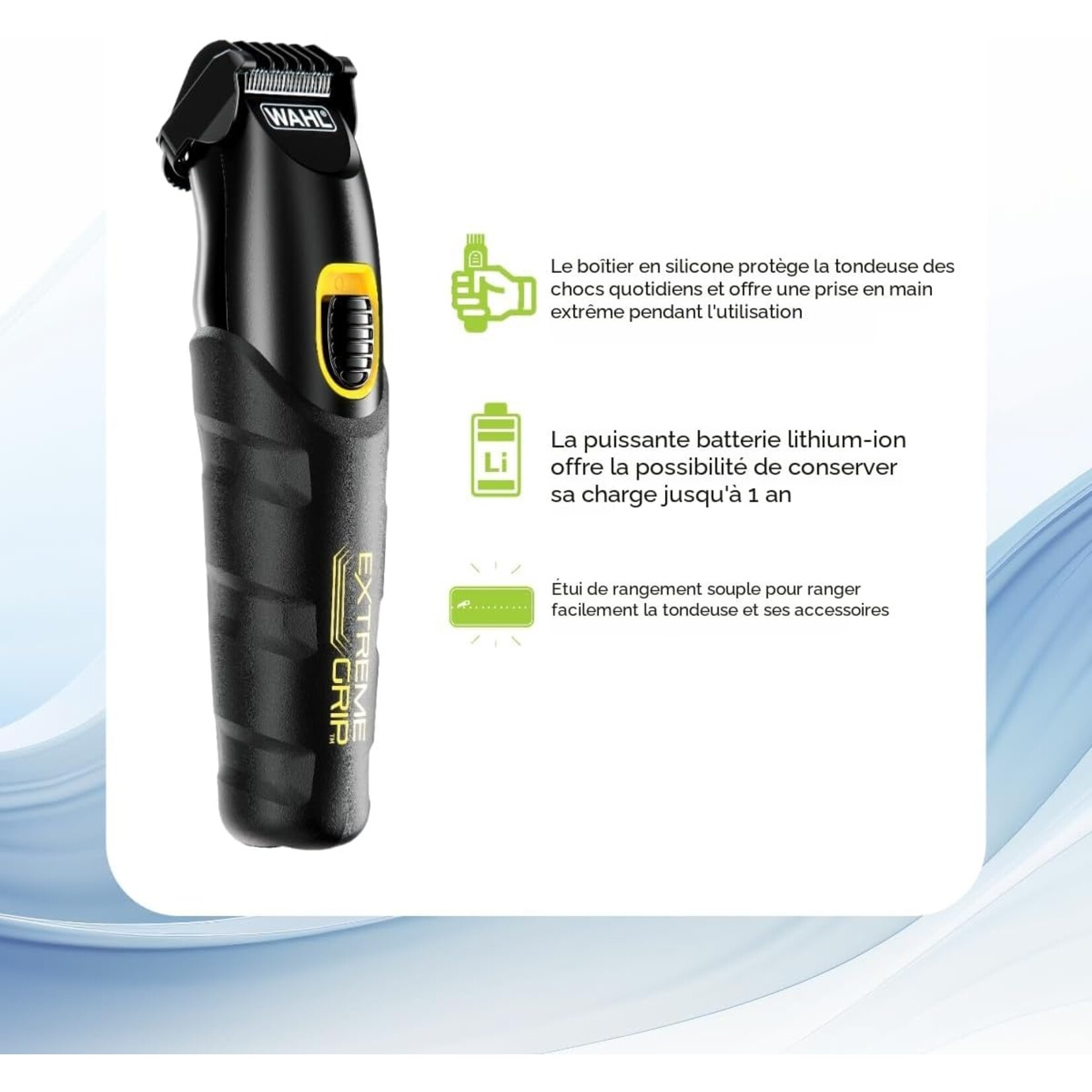 WAHL 3115 - TONDEUSE TOUT-EN-UN AU LITHIUM-ION EXTREME GRIP WAHL