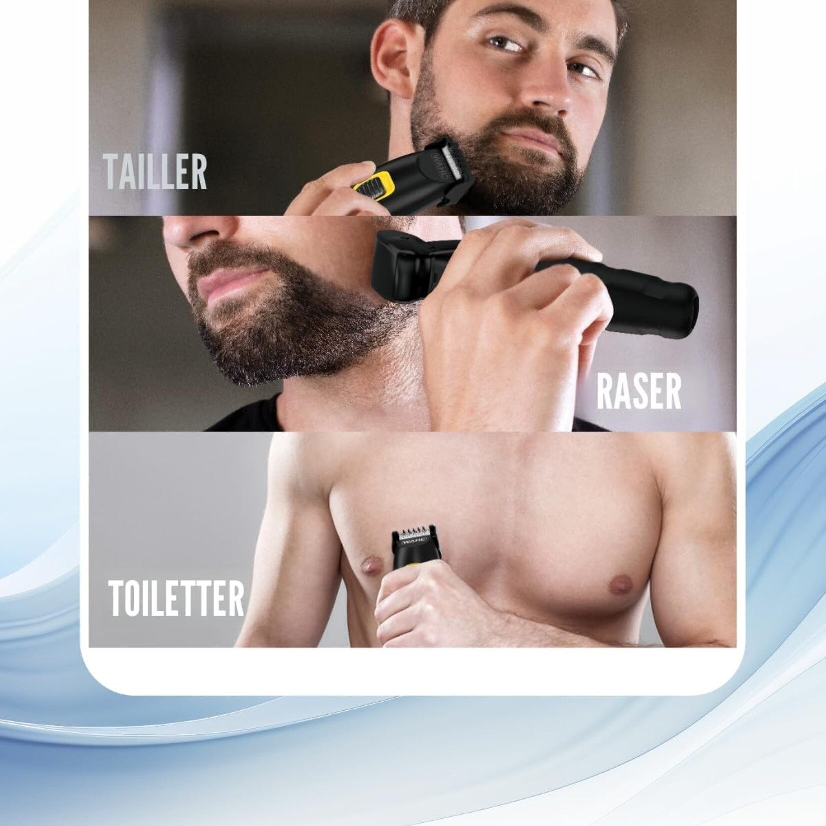 WAHL 3115 - TONDEUSE TOUT-EN-UN AU LITHIUM-ION EXTREME GRIP WAHL