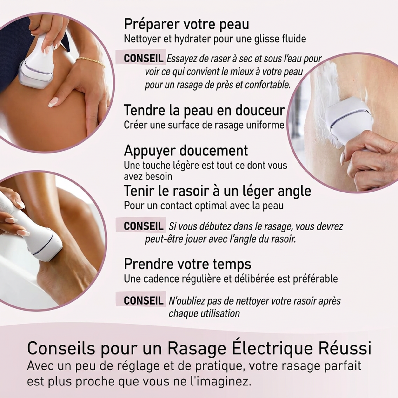 PANASONIC ESWL80 - RASOIR ELECTRIQUE POUR FEMME CLOSE CURVES PANASONIC