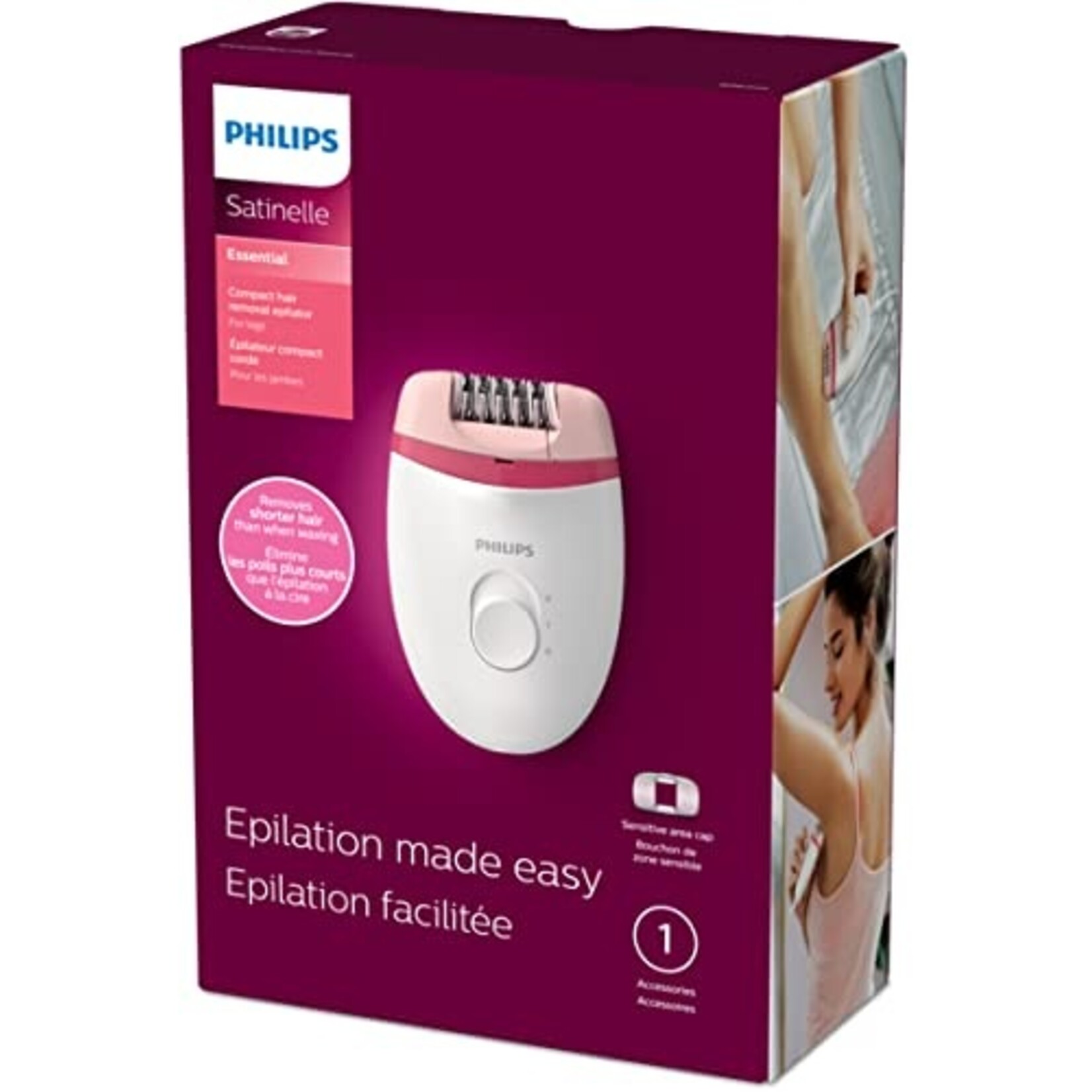 PHILIPS BRE235/04 - EPILATEUR SATINELLE ESSENTIAL COMPACTE PHILIPS