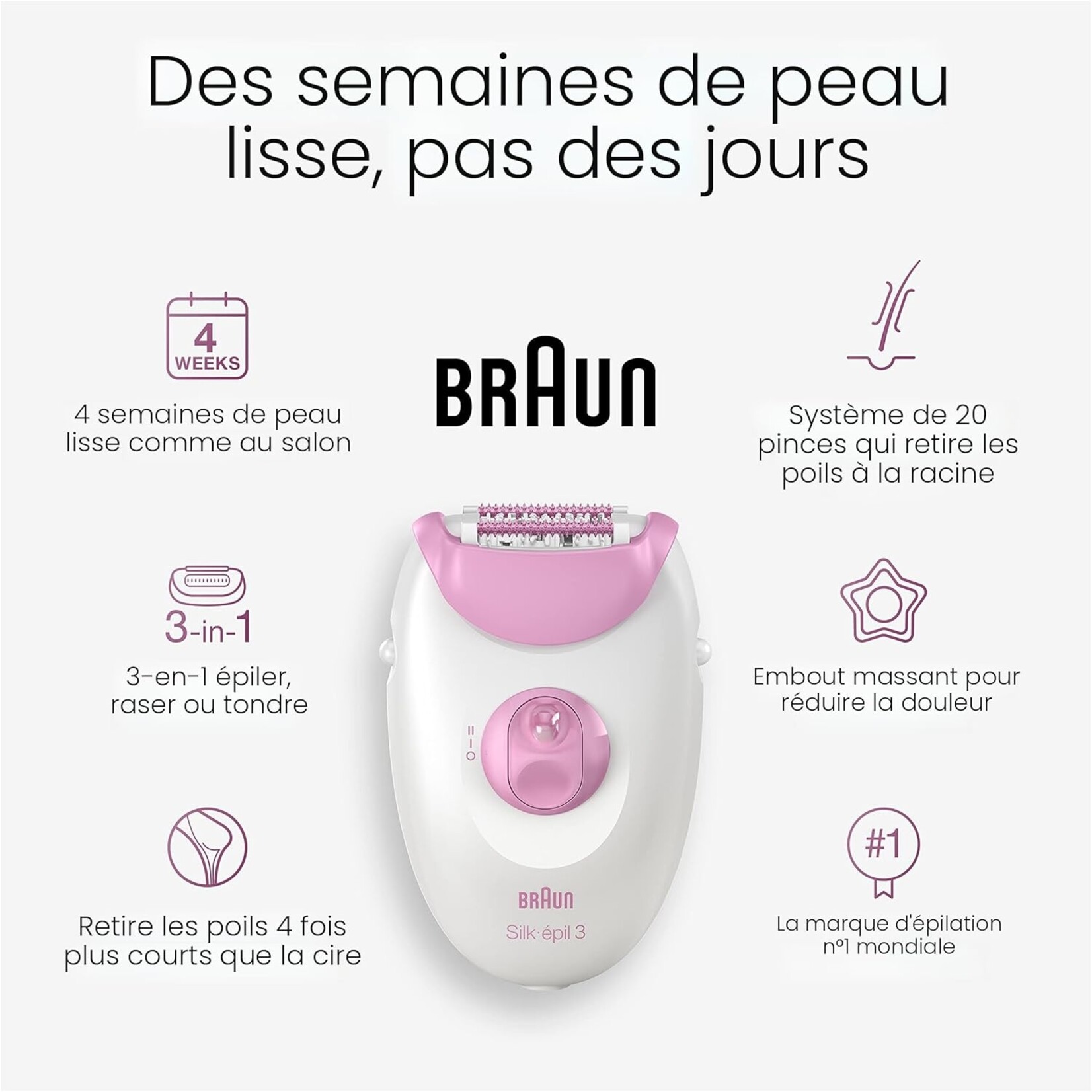 BRAUN SE3270 - EPILATEUR SILKEPIL 3 BRAUN