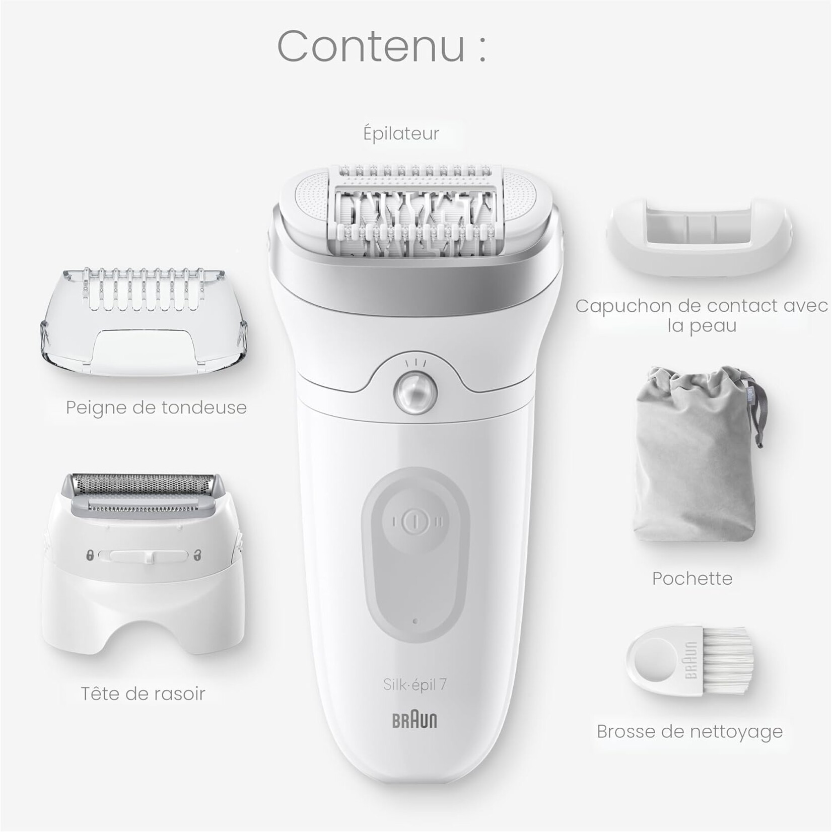 BRAUN SE7041 - EPILATEUR SILKEPIL 7 BRAUN