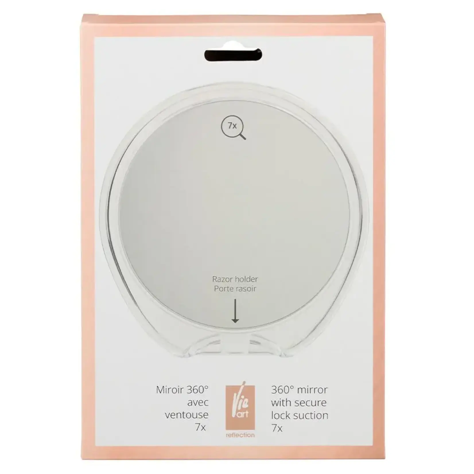 VIE ART 506032 - MIROIR 360°  AVEC VENTOUSE 7X VIE ART