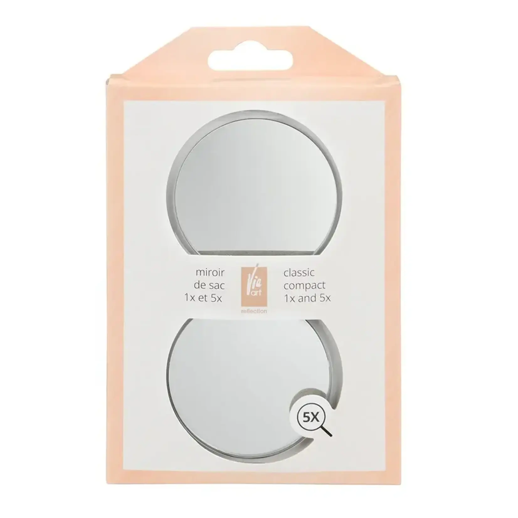 VIE ART 506290 - MIROIR DE SAC A MAIN ROND 1X ET 5X VIE ART