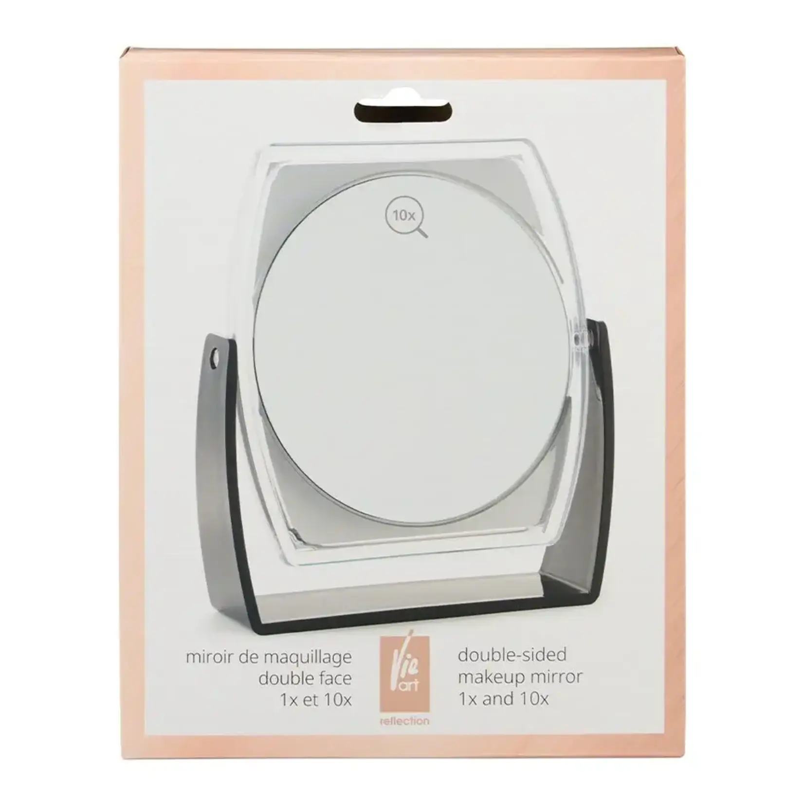 VIE ART 506372 - MIROIR DE COMPTOIR REVERSIBLE 1X ET 10X VIE ART