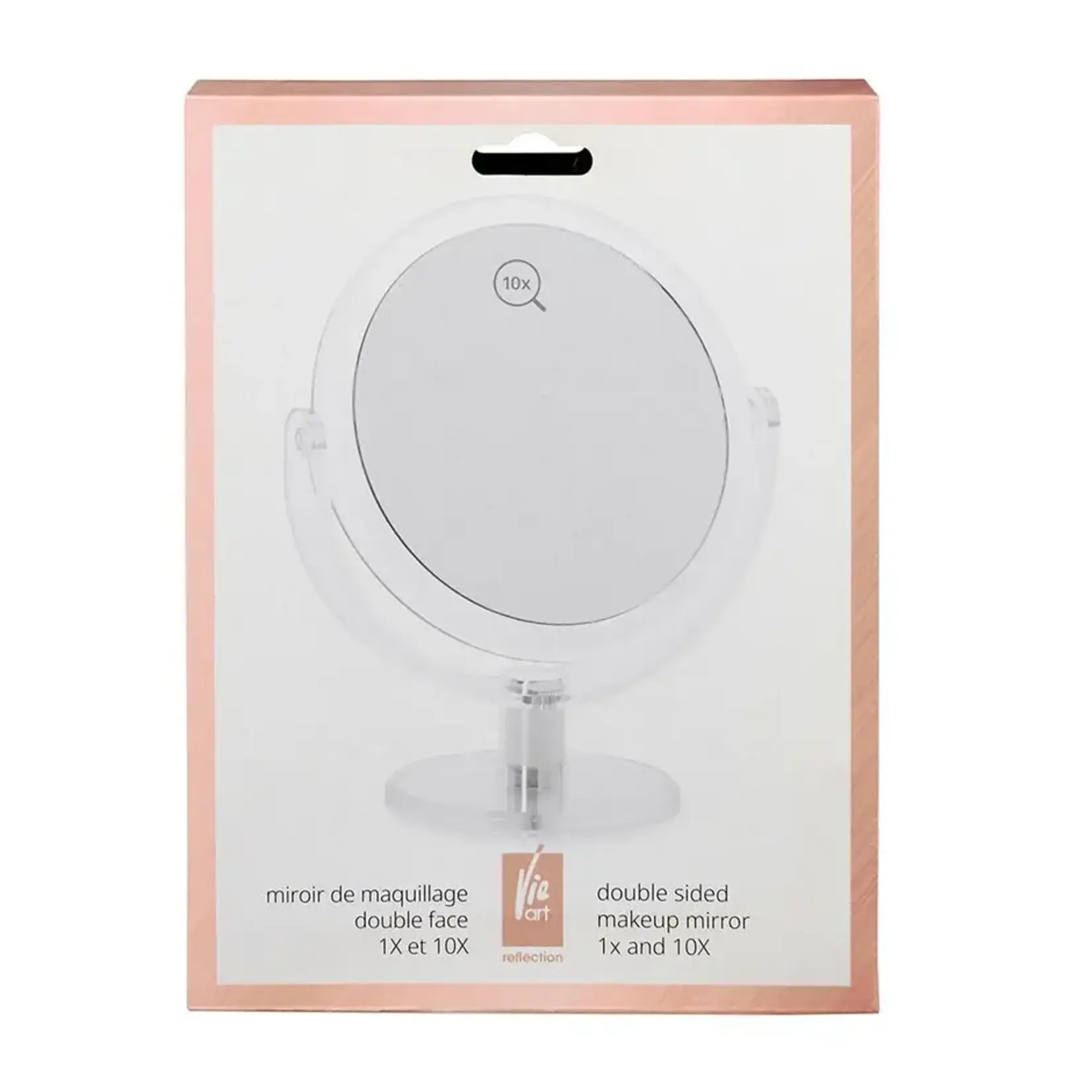 VIE ART 506296 - MIROIR DE COMPTOIR REVERSIBLE 1X ET 10X VIE ART