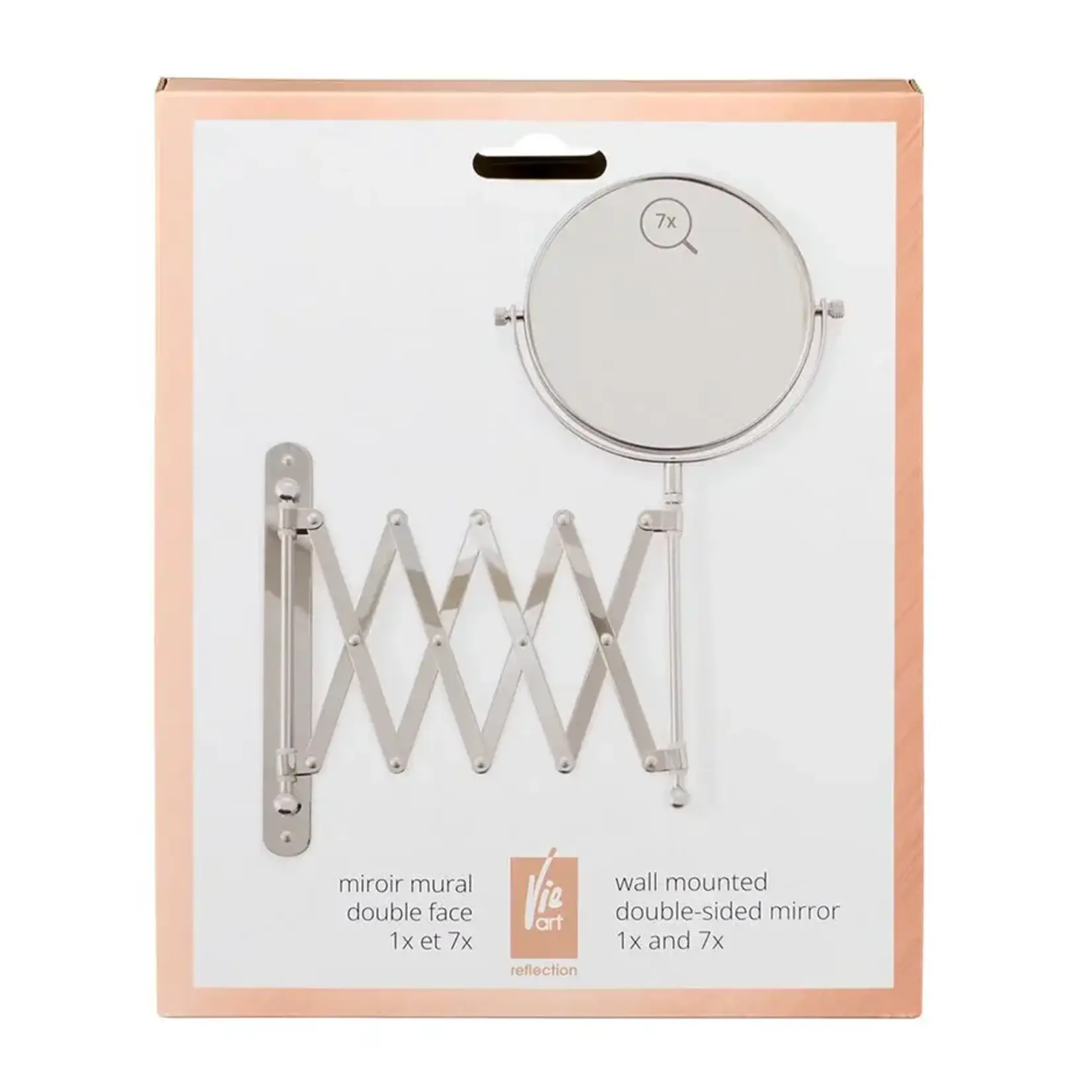 VIE ART 506371 - MIROIR MURAL REVERSIBLE 1X ET 7X VIE ART