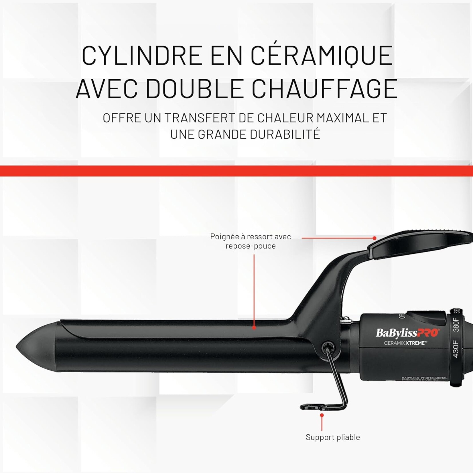 BABYLISS PRO BABC75SNC - FER A FRISER ¾po CERAMIX XTREME BABYLISS PRO