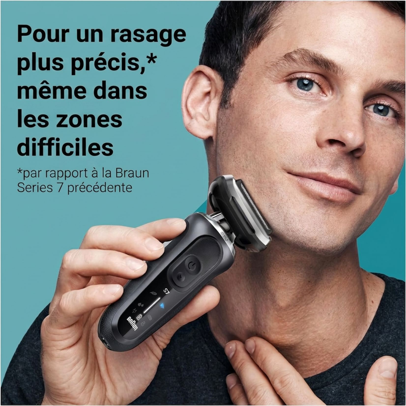 BRAUN 74S - GRILLE ET COUTEAU POUR RASOIR ELECTRIQUE SERIES 7 BRAUN