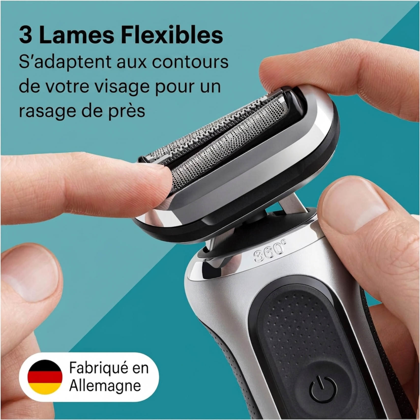 BRAUN 74S - GRILLE ET COUTEAU POUR RASOIR ELECTRIQUE SERIES 7 BRAUN