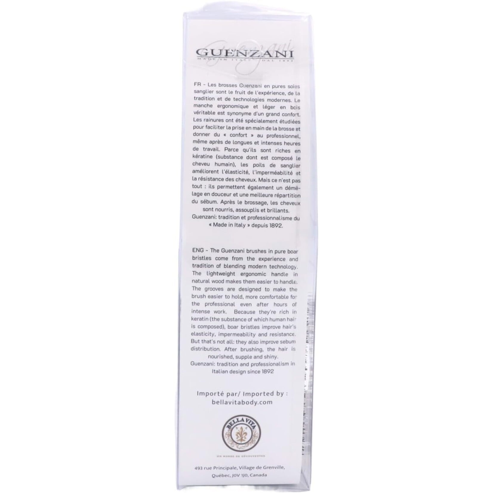 GUENZANI GU628 - MOYENNE BROSSE A POIL DE SANGLIER NOIRE GUENZANI