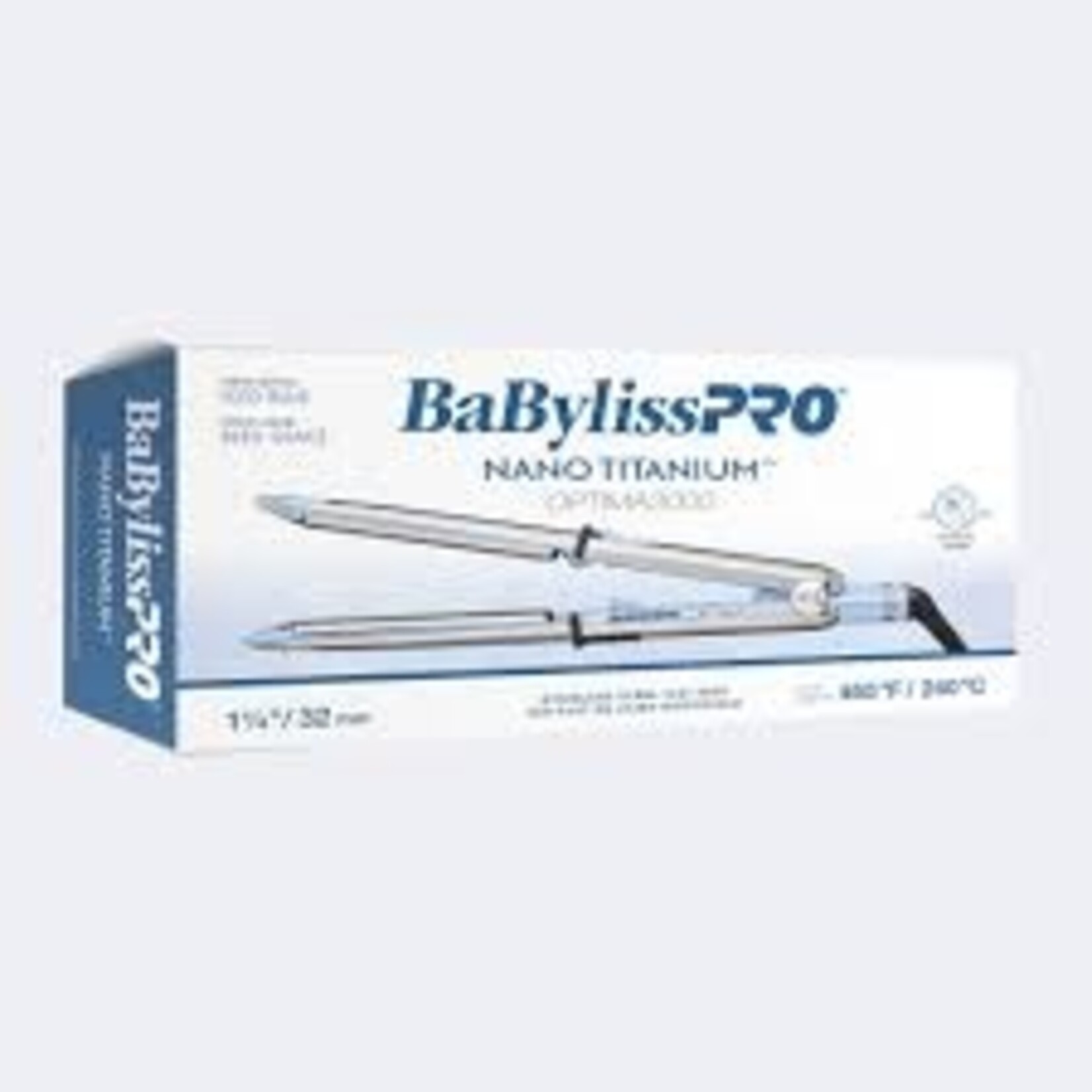 BABYLISS PRO BABSS3000TLBC - *série limitée* FER A LISSER BLEU GLACE 1¼po NANO TITANIUM OPTIMA BAYLISS PRO