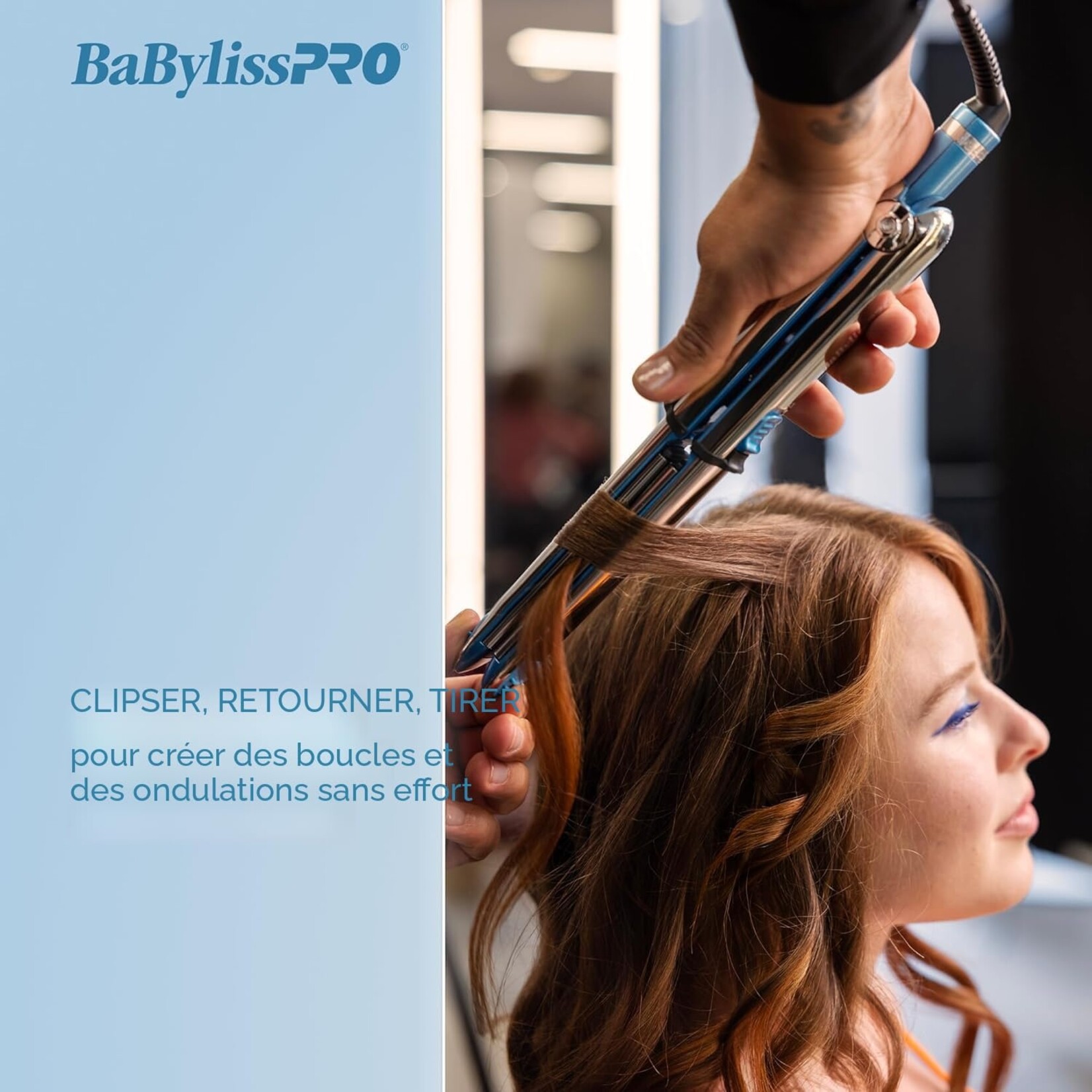 BABYLISS PRO BABSS3000TUC - FER A LISSER 1¼po NANO TITANIUM OPTIMA 3000 BABYLISS PRO