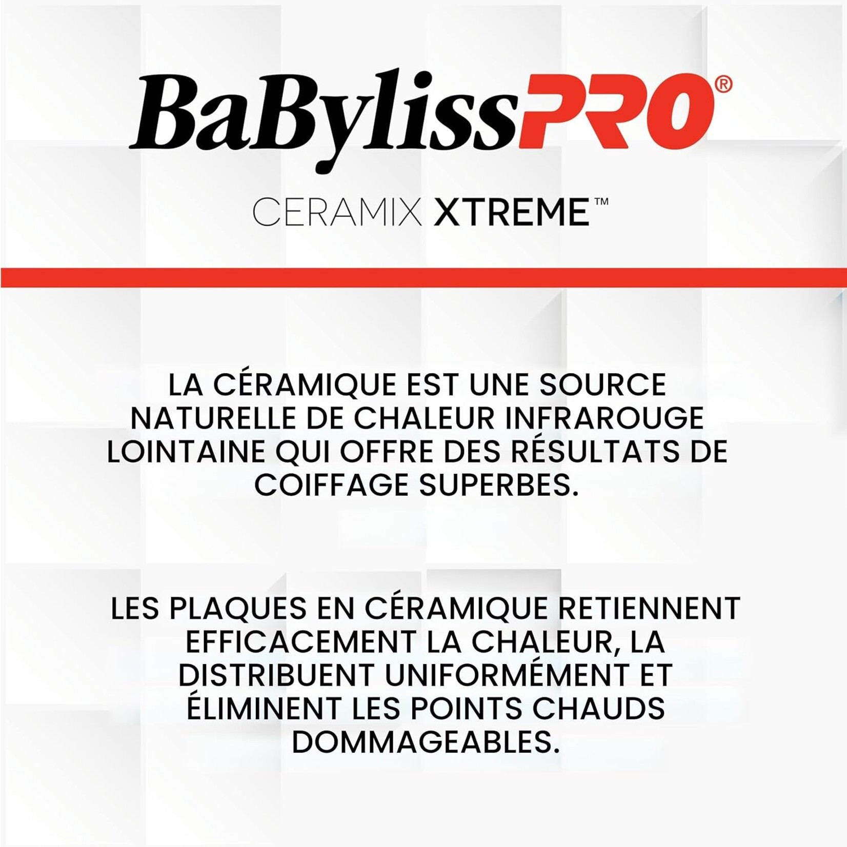 BABYLISS PRO BAB9555BC - FER A LISSER CERAMIX XTREME 1po NOIR BABYLISS PRO