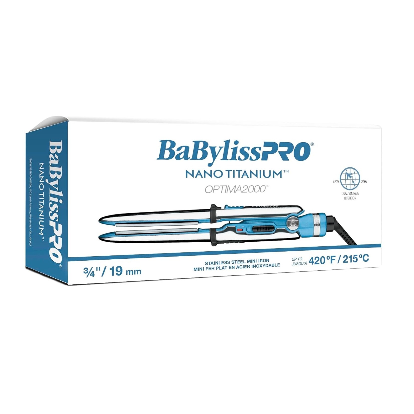 BABYLISS PRO BABSS2000NC - FER A LISSER ¾po NANO TITANIUM OPTIMA 2000 BABYLISS PRO