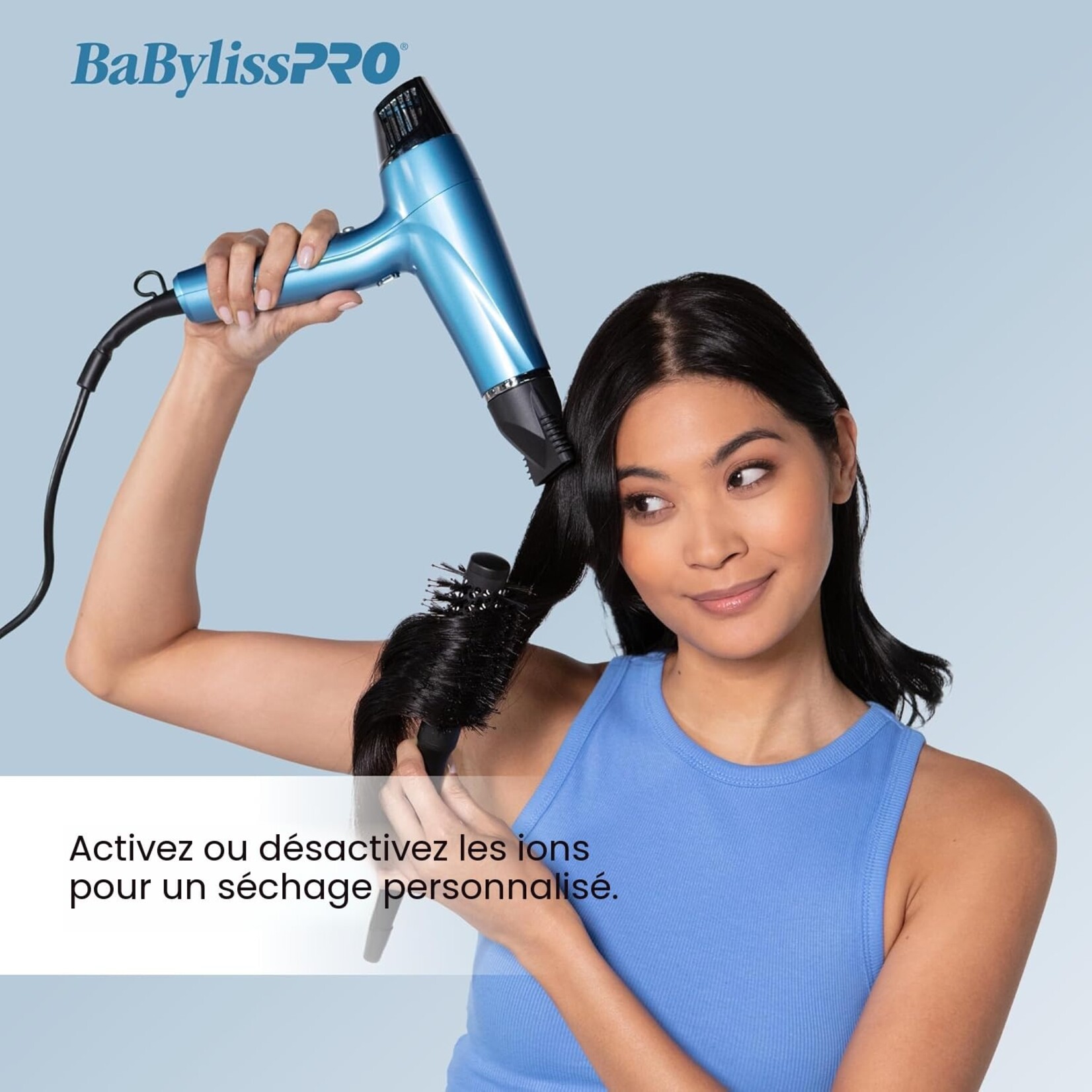 BABYLISS PRO BNT9100C - SECHOIR IONIQUE DOUBLE A HAUTE VITESSE NANO TITANIUM BABYLISS PRO