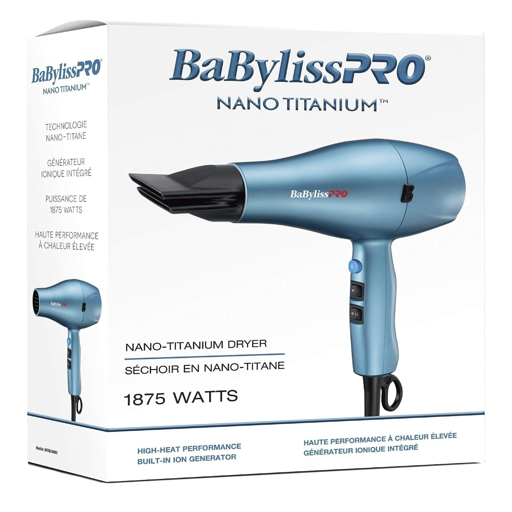 BABYLISS PRO BNTBL9000C - SECHOIR IONIQUE NANO TITANIUM BABYLISS PRO