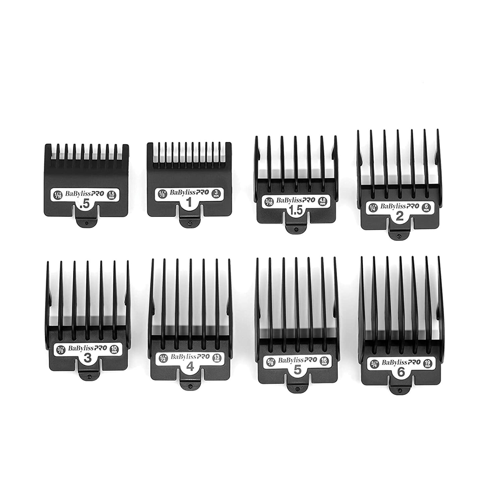 BABYLISS PRO FXCS880 - ENSEMBLE DE 8 GUIDES DE COUPE ( 1.5mm à 19mm ) BABYLISS PRO