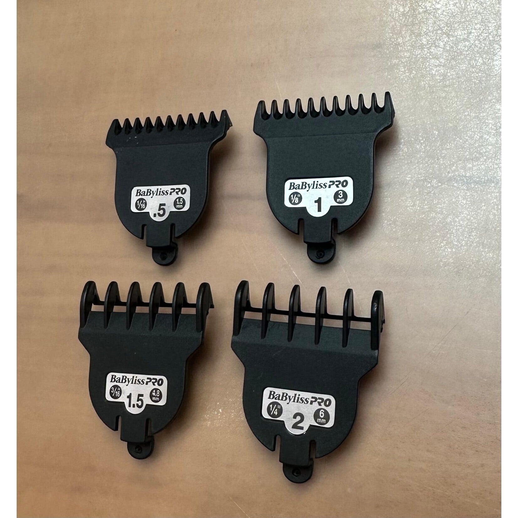 BABYLISS PRO FX788-COMBS - ENSEMBLE DE 4 GUIDE DE COUPE ( 1.5mm - 6mm ) BABYLISS PRO